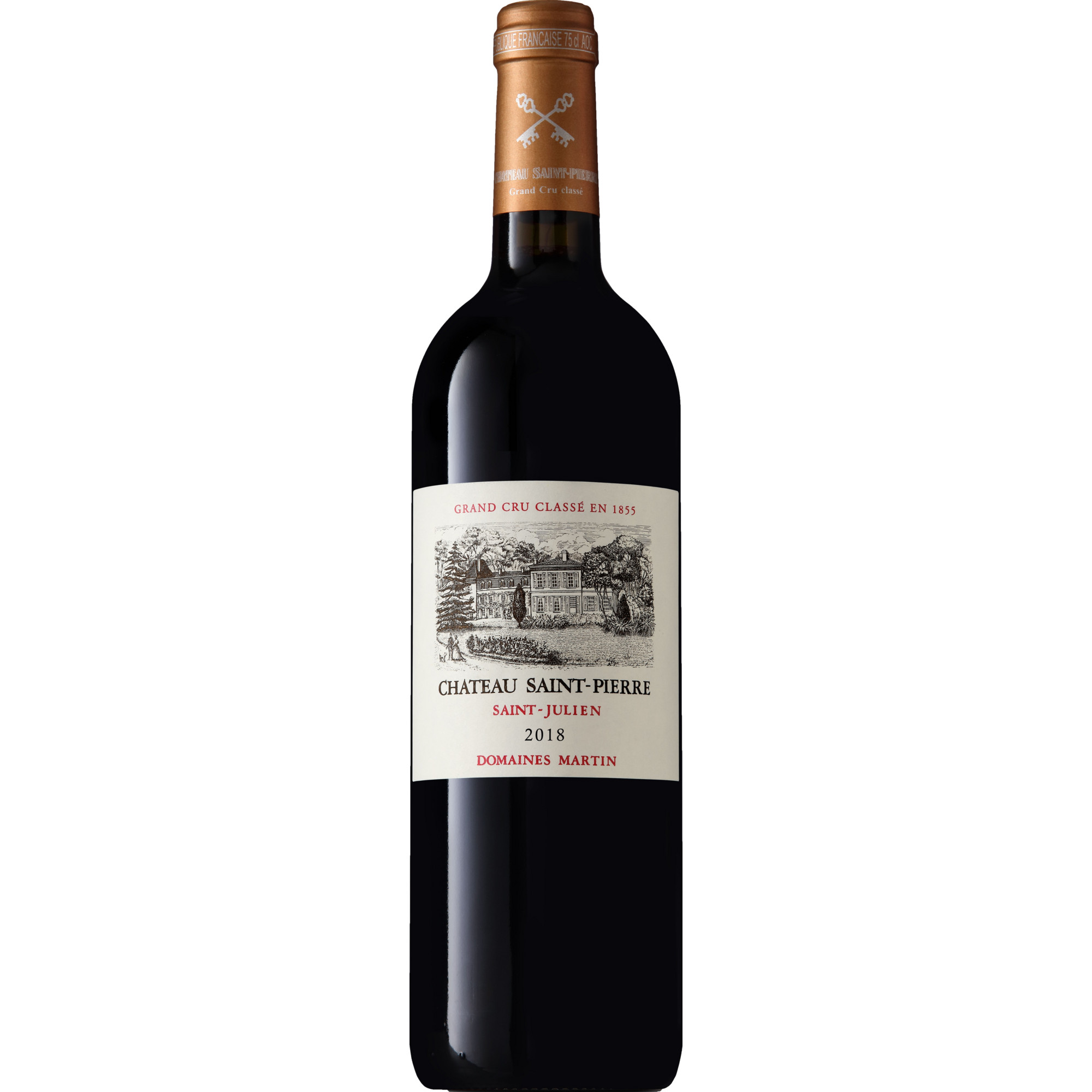 Château Saint-Pierre, Saint-Julien AOP, 4ème Cru Classé, Bordeaux, 2018, Rotwein