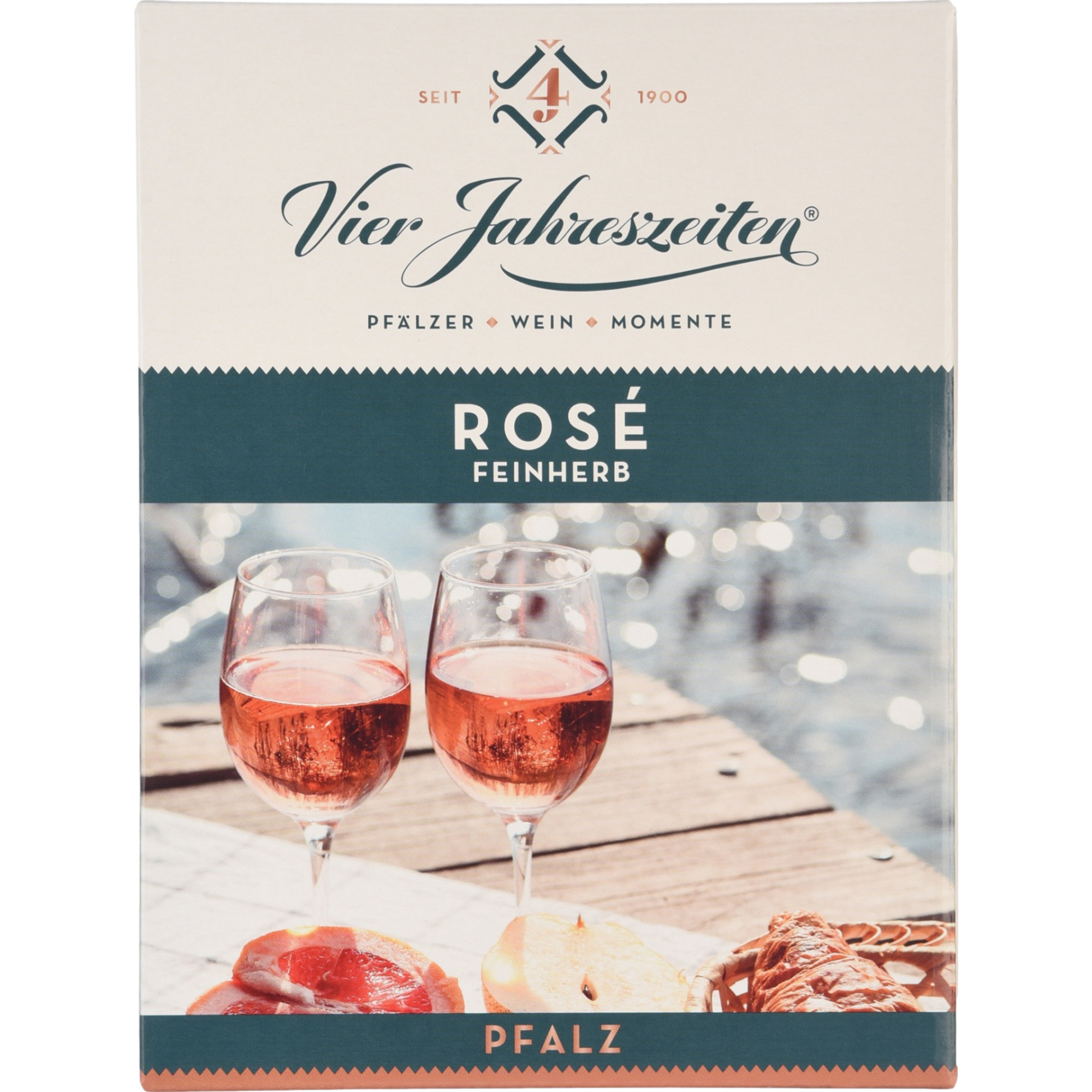 Vier Jahreszeiten Rosé-Cuvée, Feinherb, Pfalz, Bag in Box, Pfalz, 2025, Roséwein