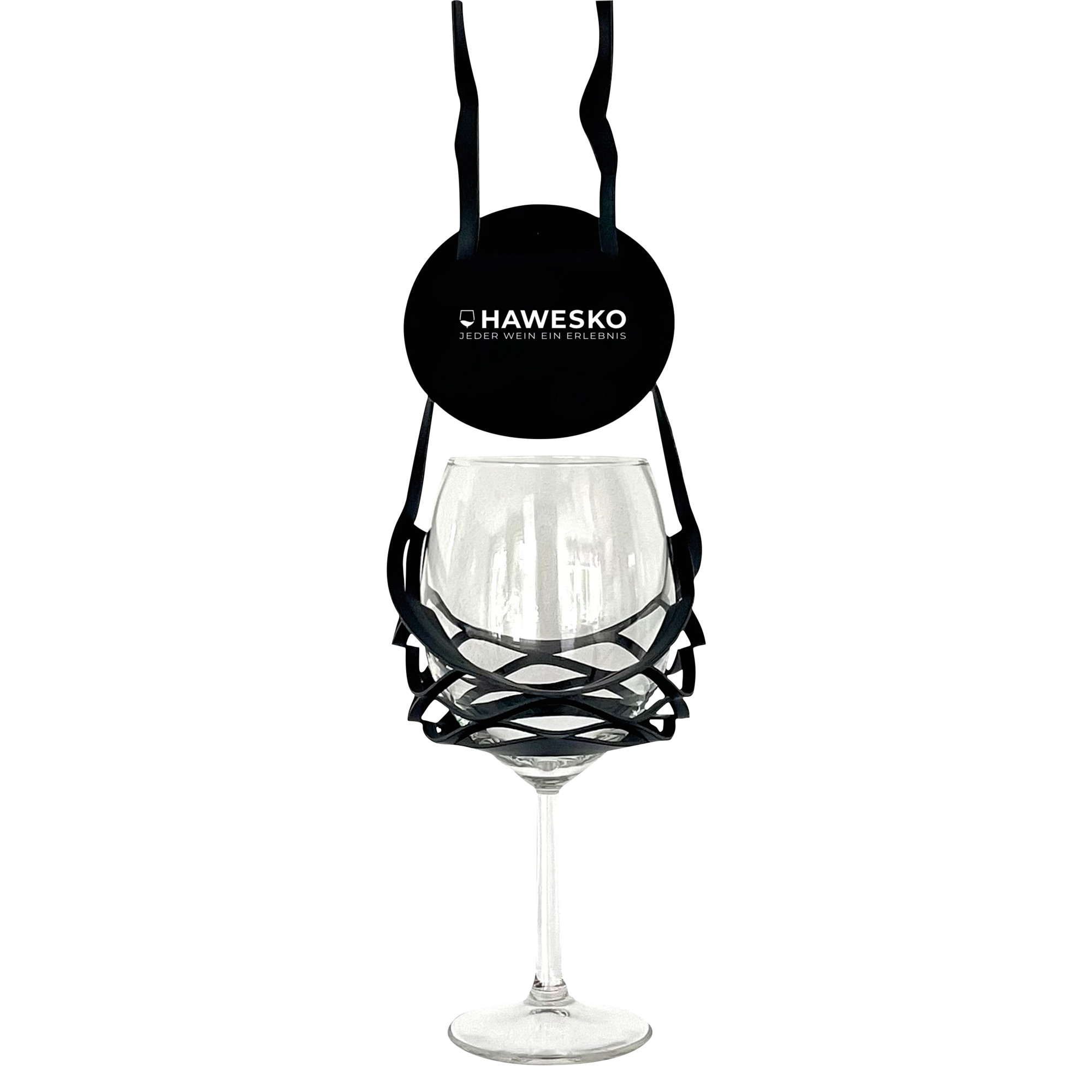 Hawesko.de Vinstrip Glassling, mit Spritzschutzdeckel, schwarz, Accessoires