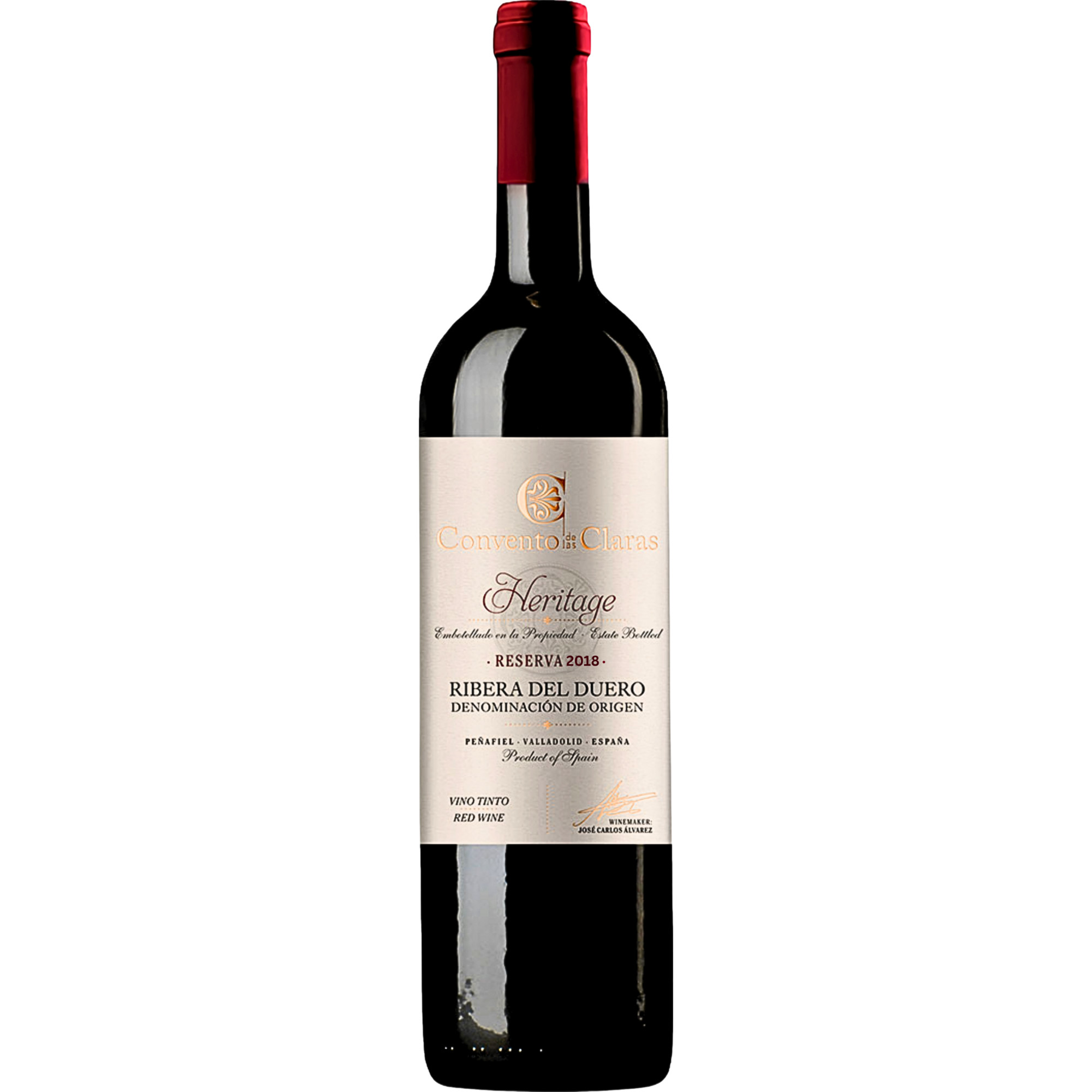 Convento de Las Claras Heritage Reserva, Ribera del Duero DO, Kastilien - León, 2018, Rotwein