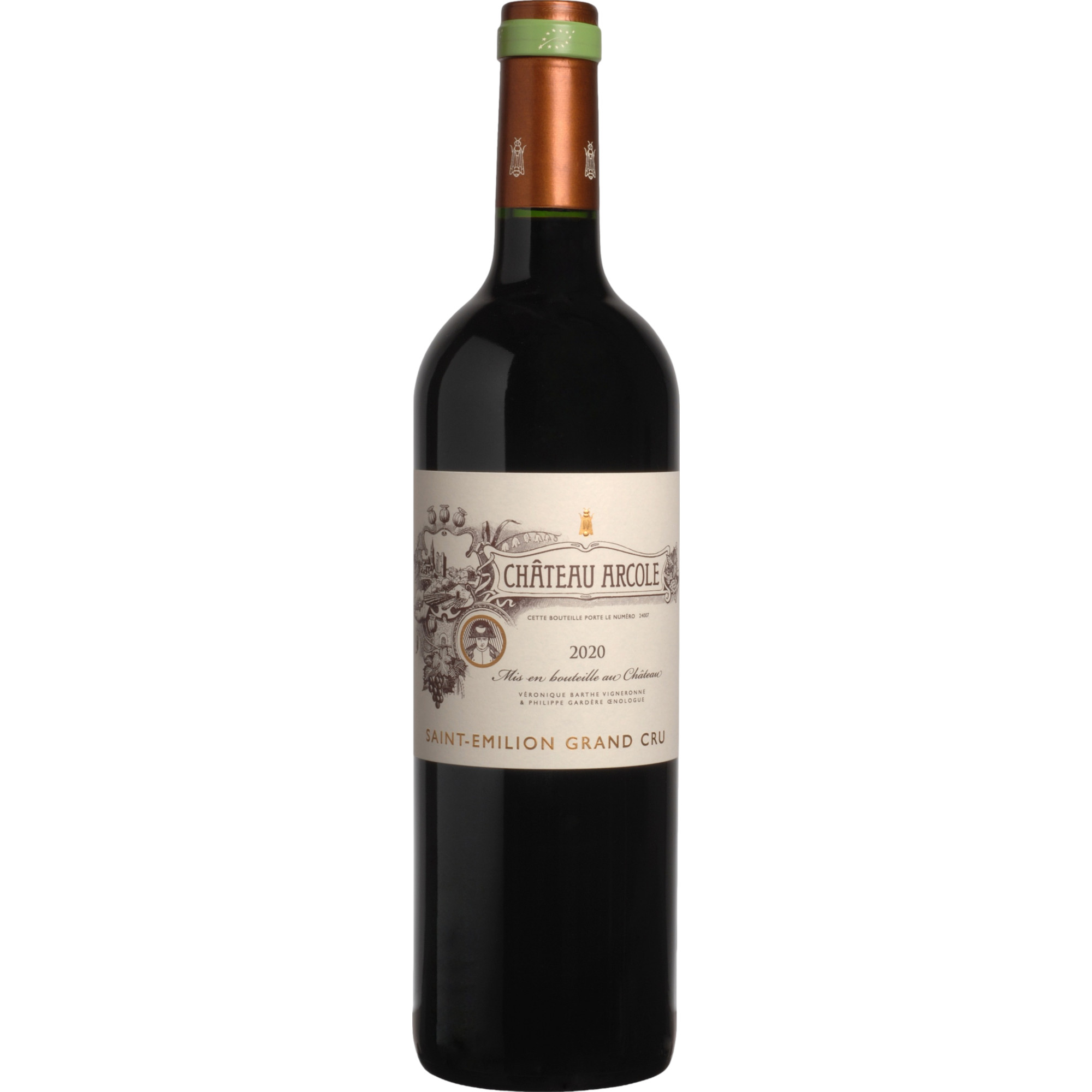 Image of Chateau d'Arcole Saint-Emilion Grand Cru, Saint-Emilion Grand Cru AOP, Bordeaux, 2021, Rotwein
