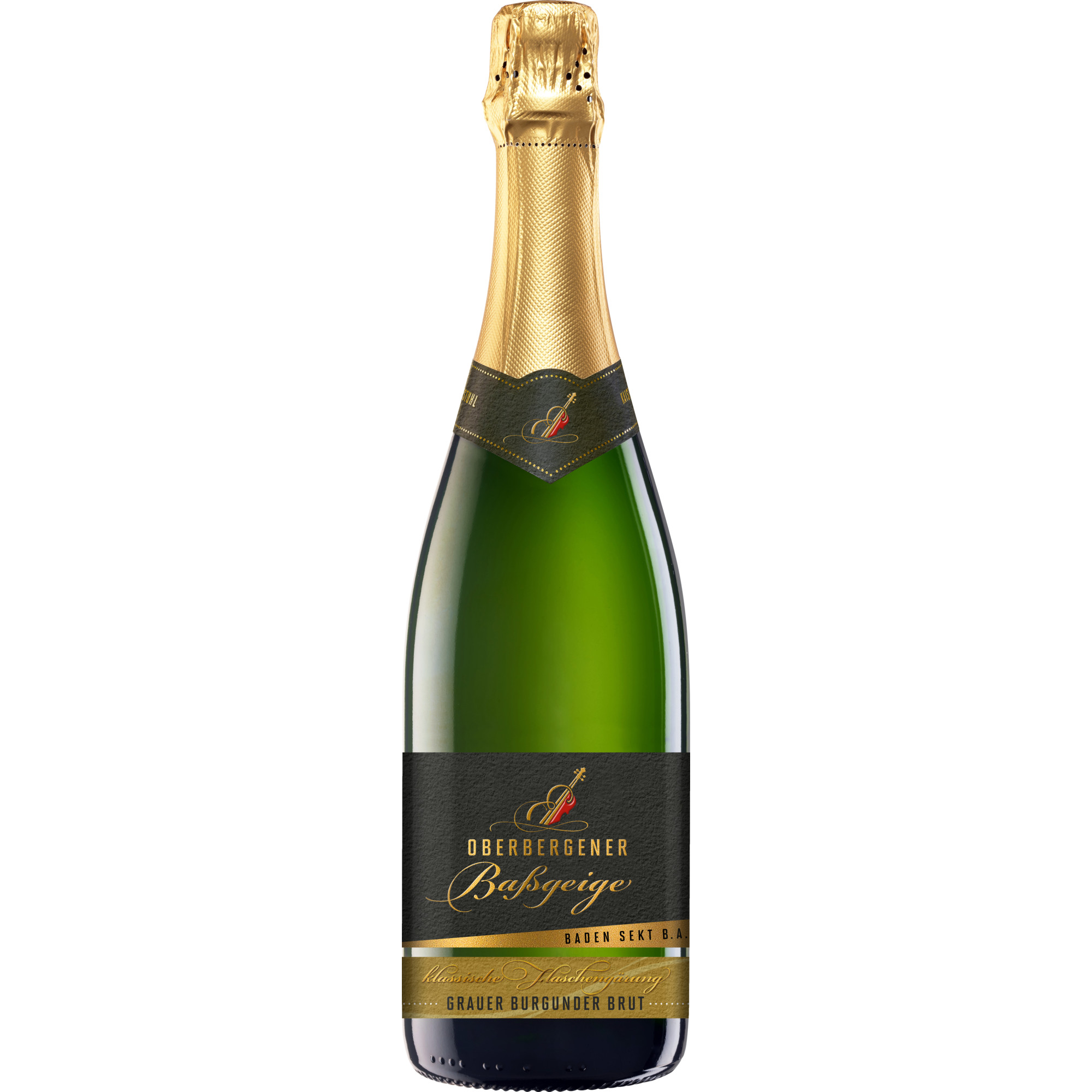 Oberbergener Baßgeige Grauer Burgunder, Brut, Baden, Baden, 2023, Weißwein