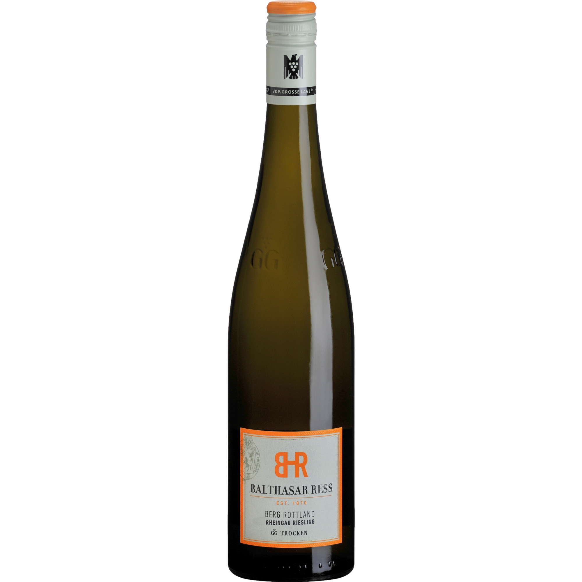 Berg Rottland Rüdesheim Riesling Grosse Lage Bio, Trocken, Rheingau, Rheingau, 2022, Weißwein