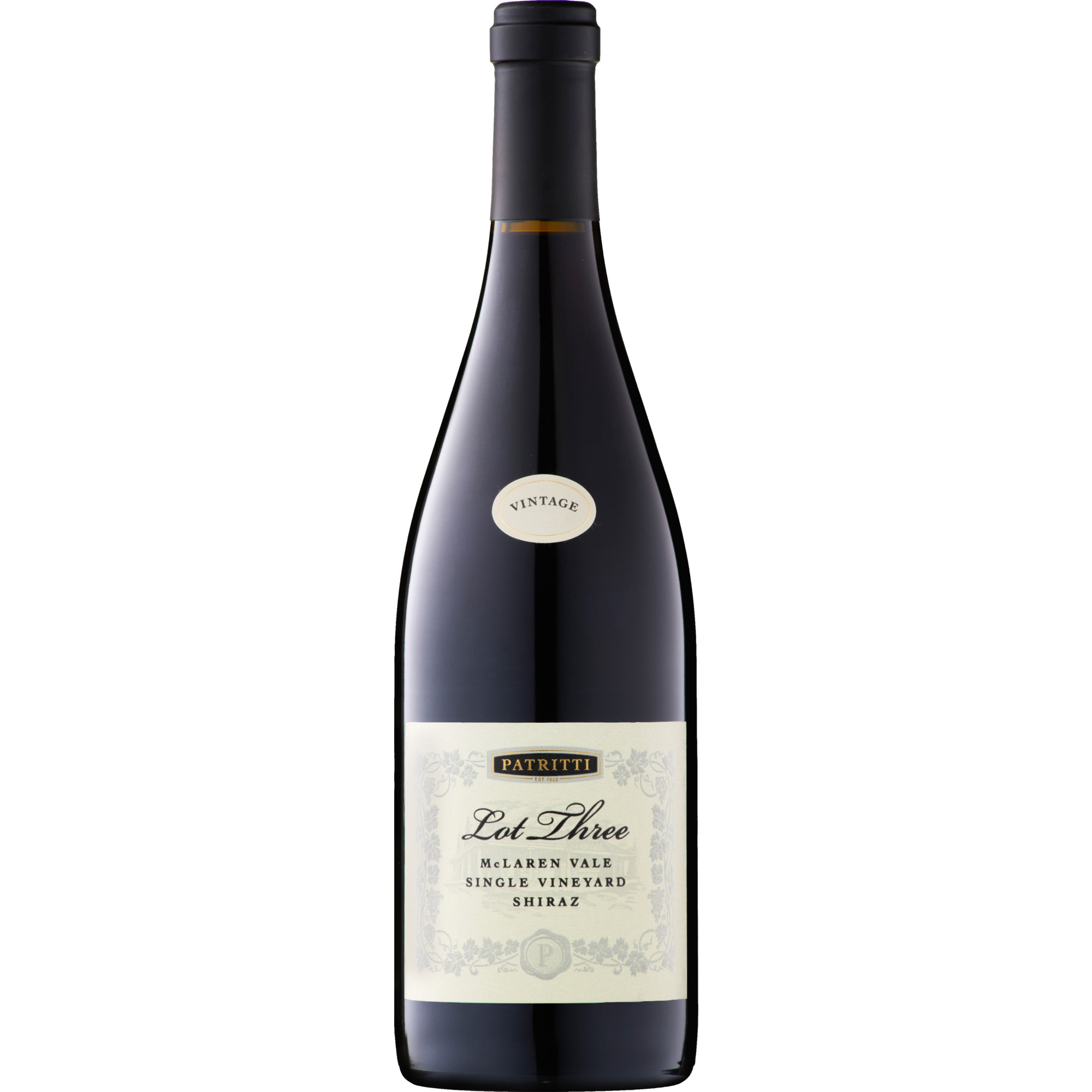 Patritti Lot Three Shiraz, McLaren Vale, South Australia, 2016, Rotwein