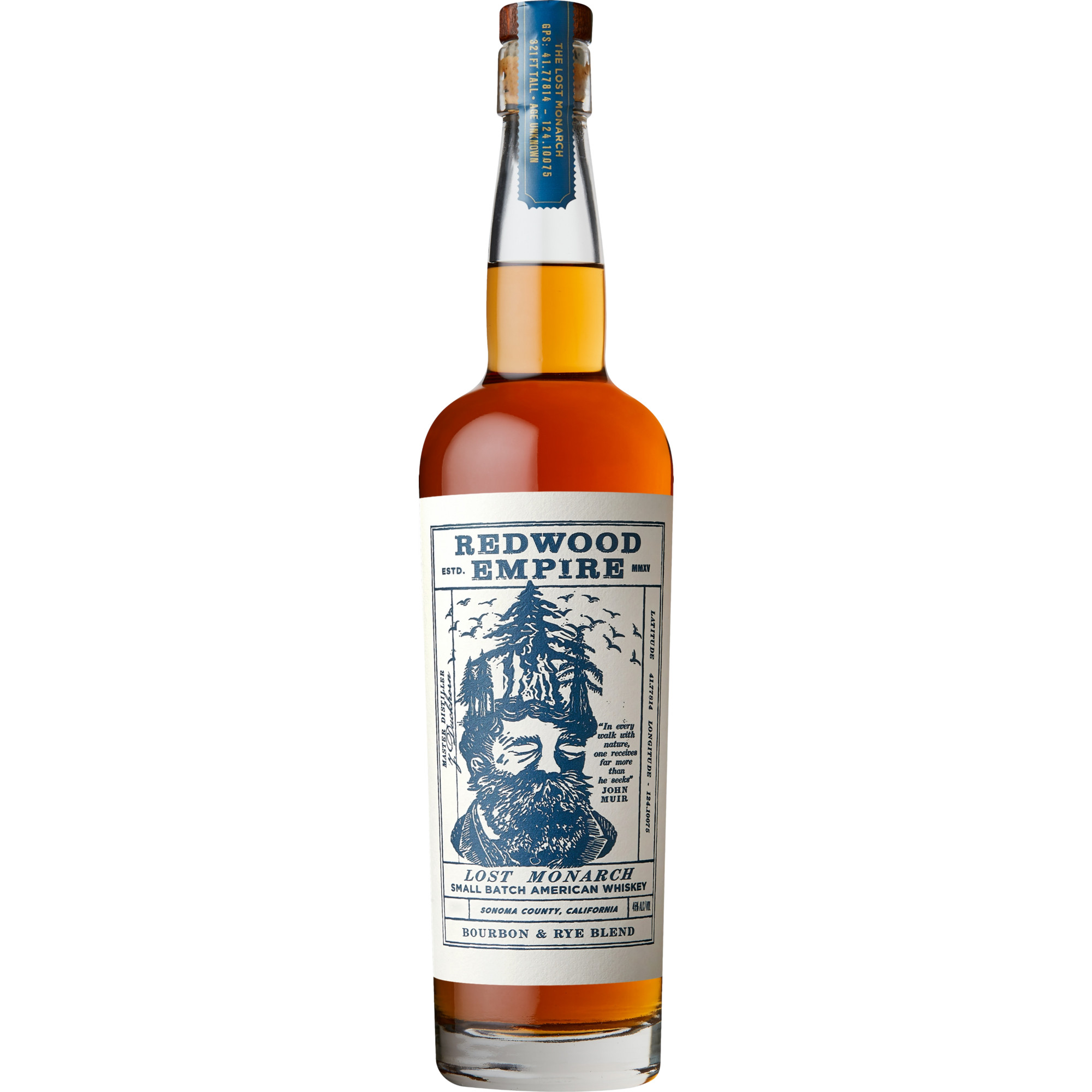 Redwood Empire Lost Monarch American Whiskey, 0,7 L, 45 % Vol., Spirituosen