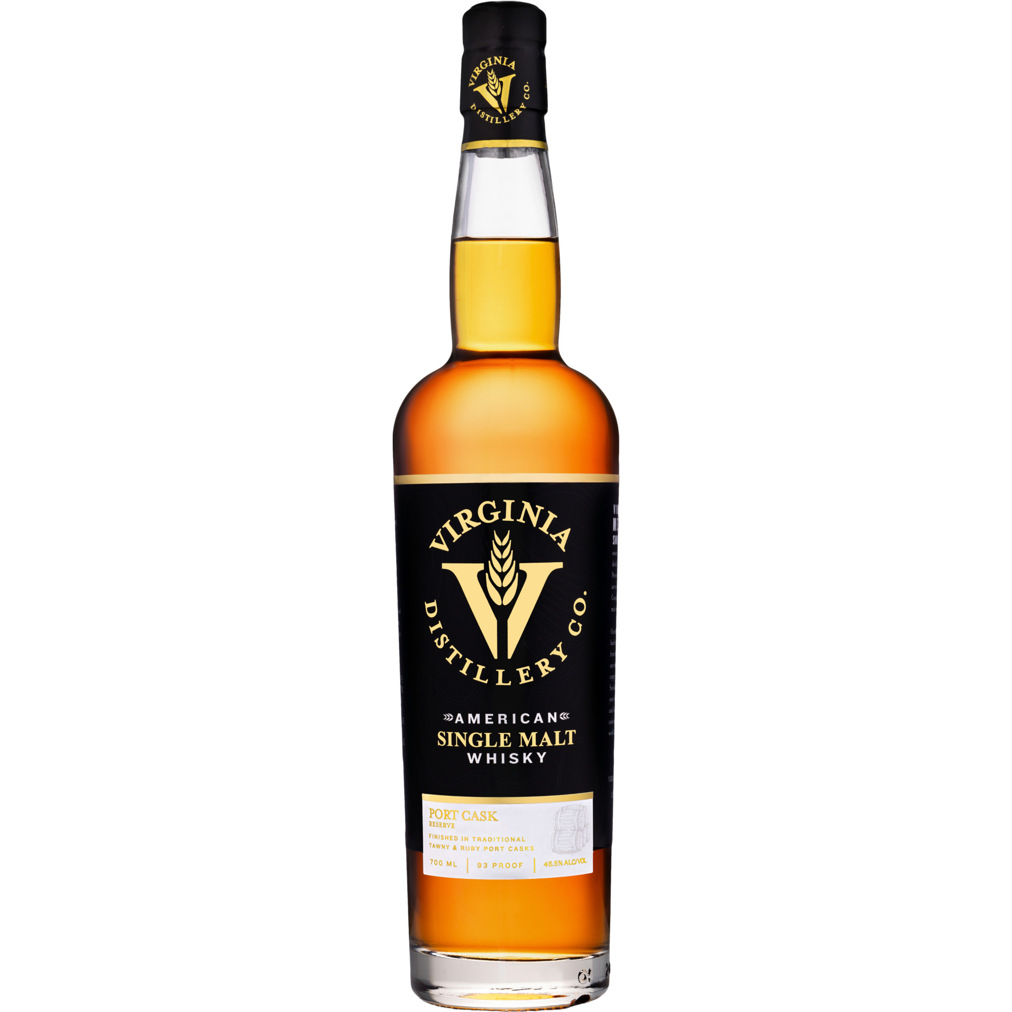 Image of Virginia American Single Malt Whiskey Port Cask, 0,7 L, 46,5 % Vol., Spirituosen