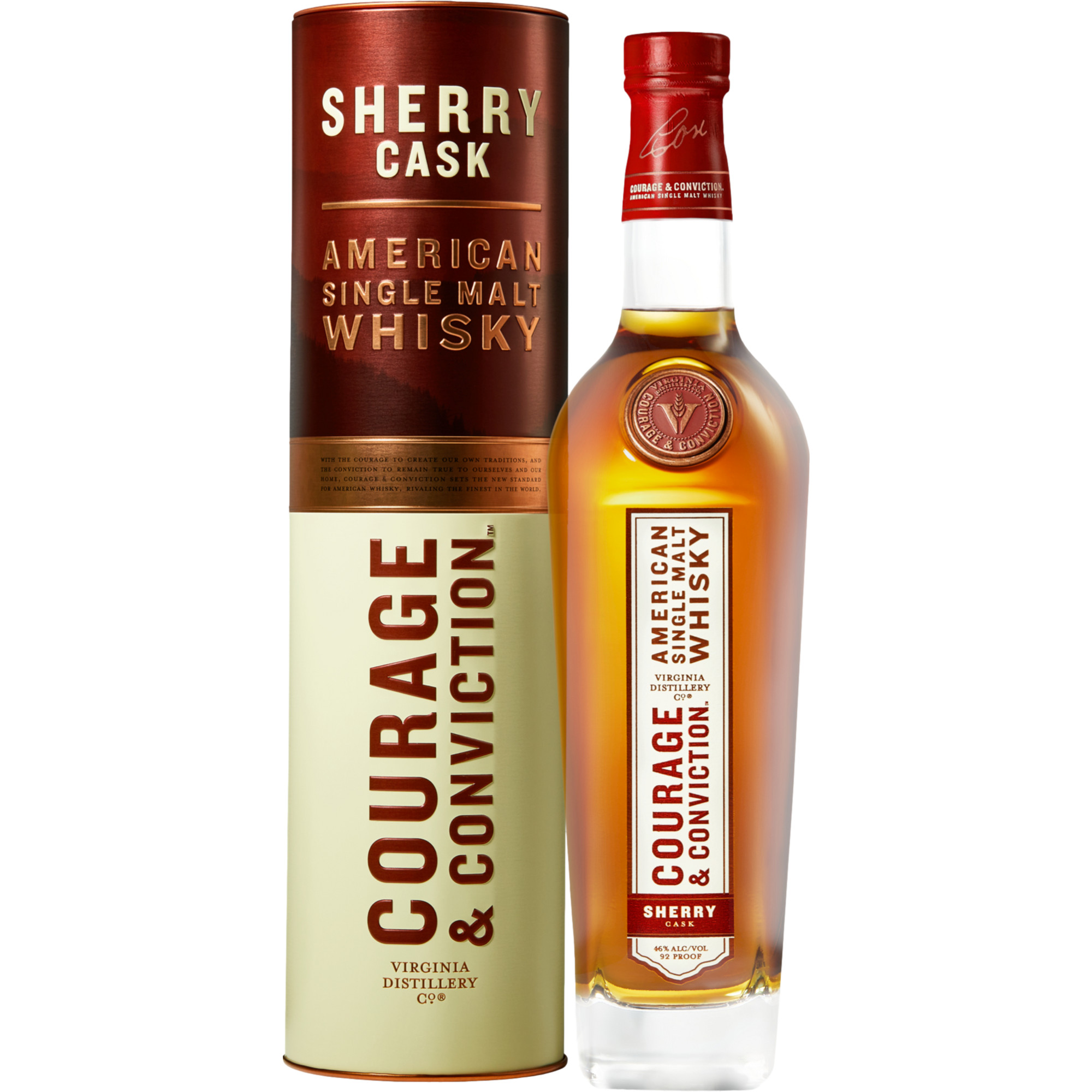 Image of Courage & Conviction Sherry Cask Whiskey, 0,7 L, 46 % Vol., Spirituosen