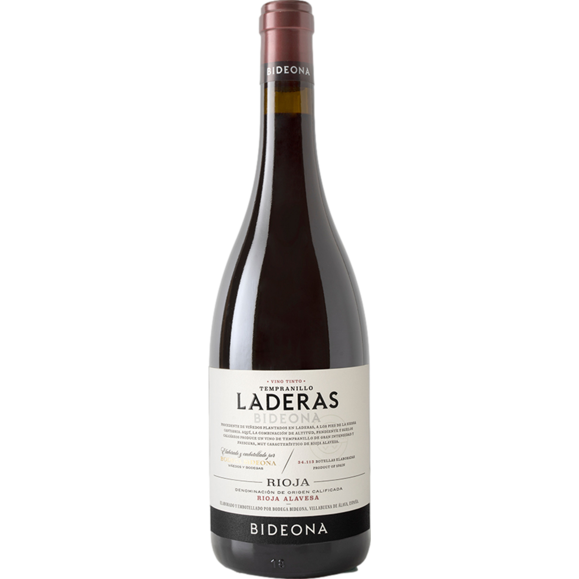 Bodega Bideona Tempranillo de Laderas, Rioja DOCa, Rioja, 2023, Rotwein