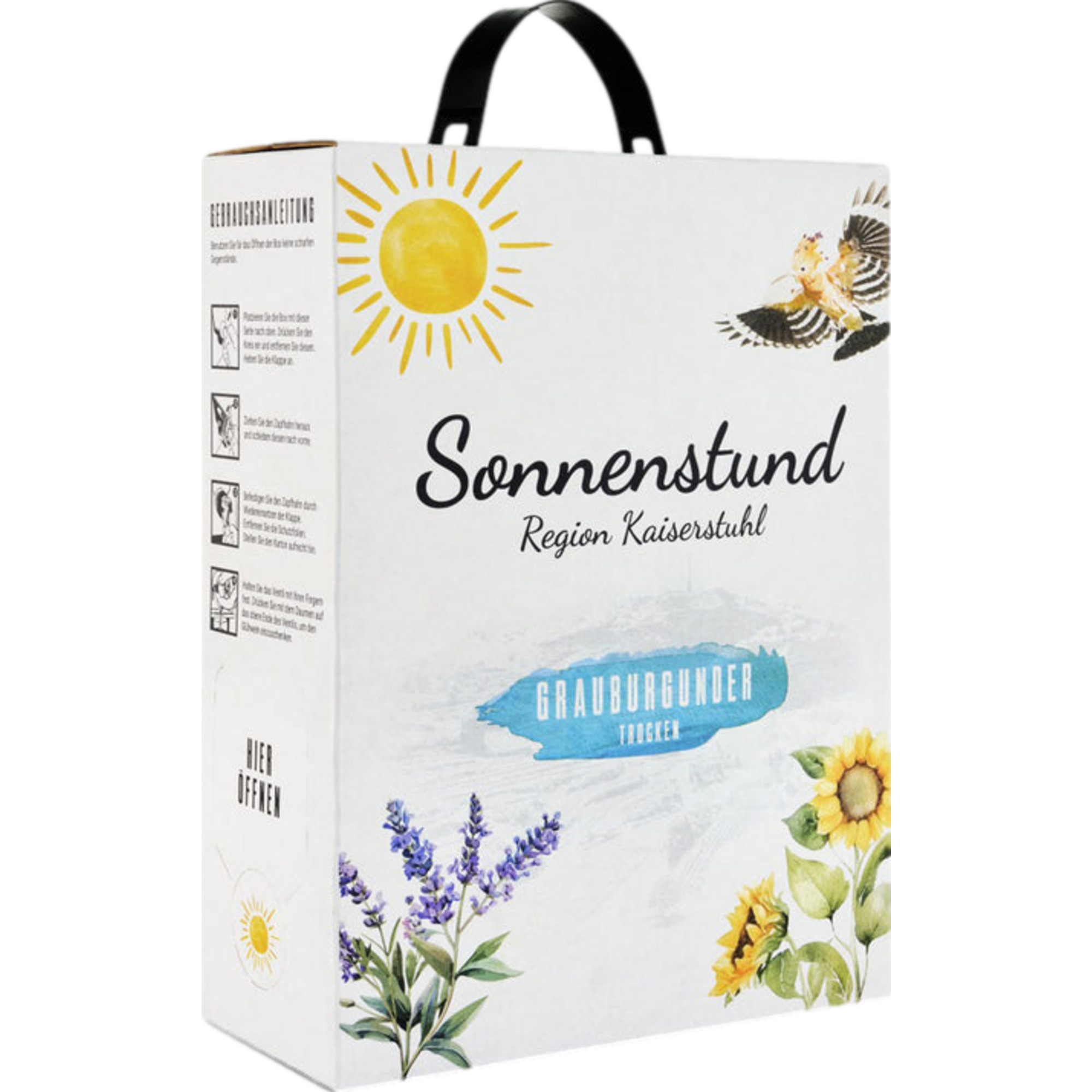 Oberrotweiler Sonnenstund Grauburgunder, Trocken, Baden, Bag in Box, 3,0 L, Baden, 2025, Weißwein