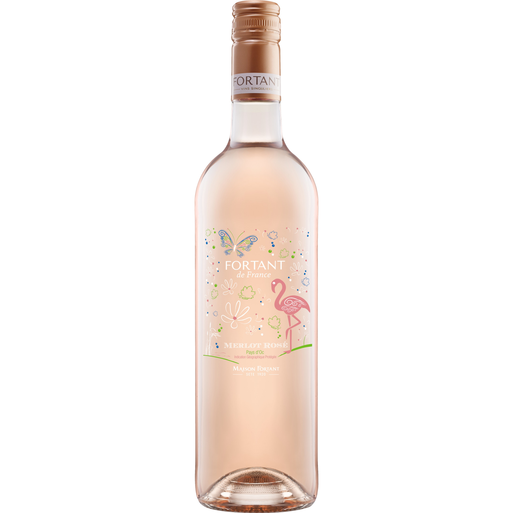 Fortant de France Merlot Rosé Special Edition, Pays d'Oc IGP, Languedoc-Roussillon, 2025, Roséwein