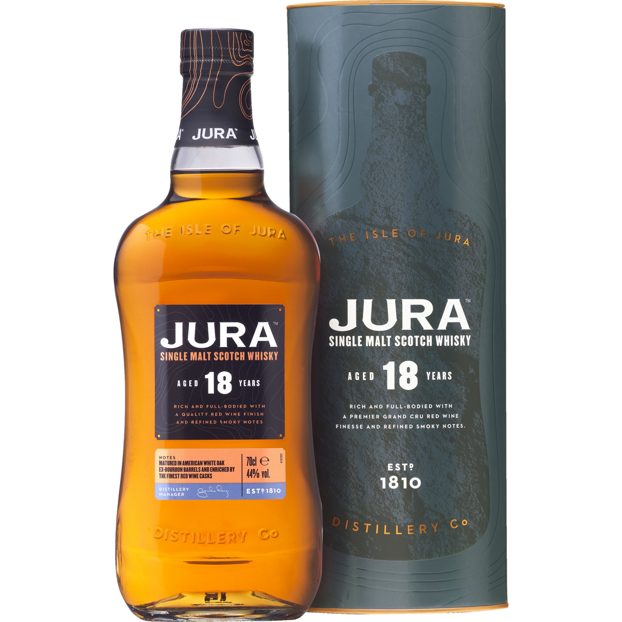 Jura Single Malt 18 Years, 0,7L, 44% Vol., Spirituosen