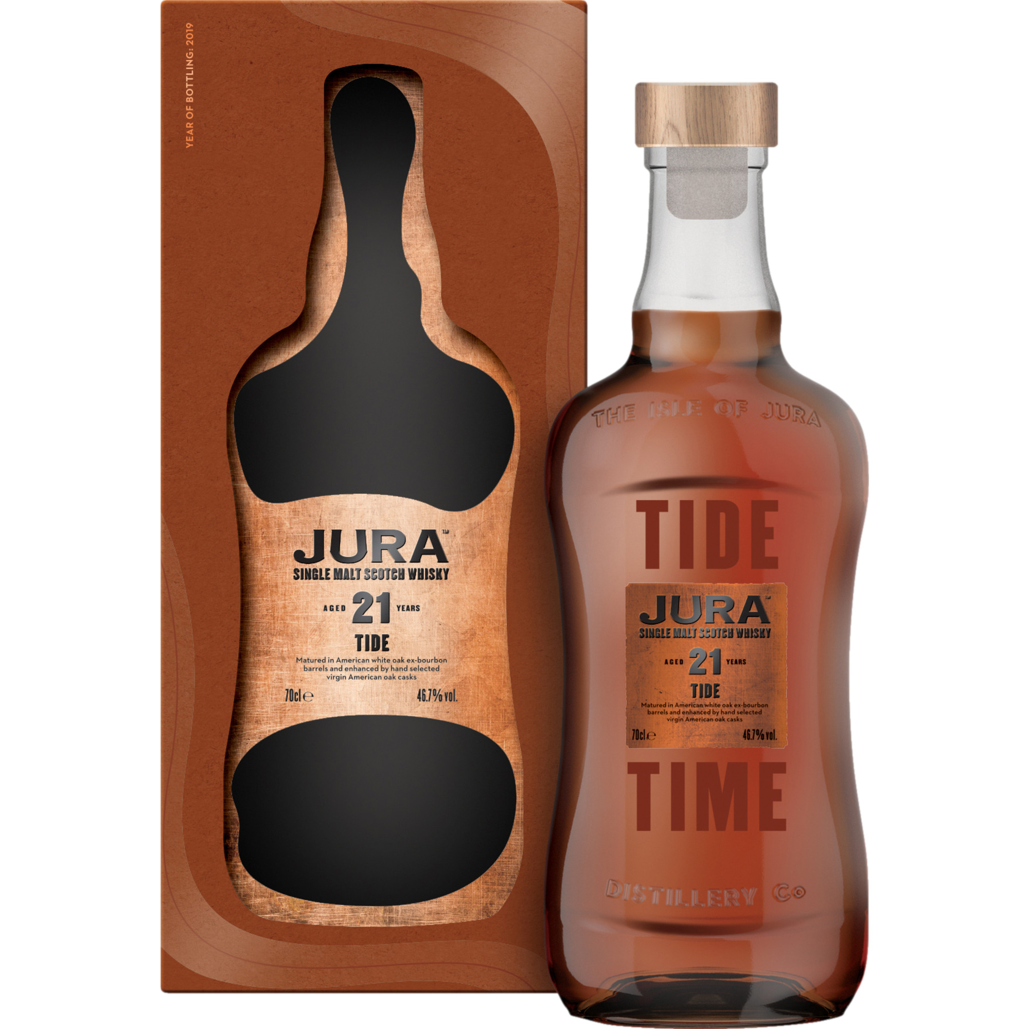 Image of Jura "TIDE" Single Malt 21 Years, 0,7 L, 46,7% Vol., Spirituosen