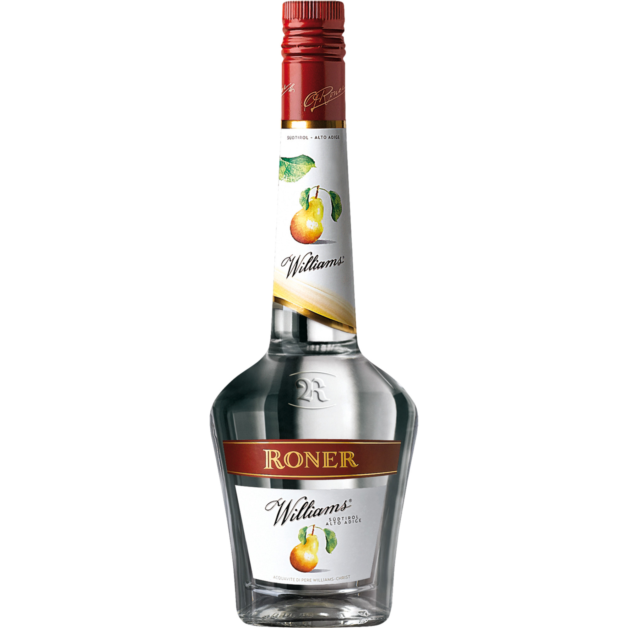 Roner Williams Christ Birnenbrand, 0,7 L, 40% Vol., Trentino, Spirituosen