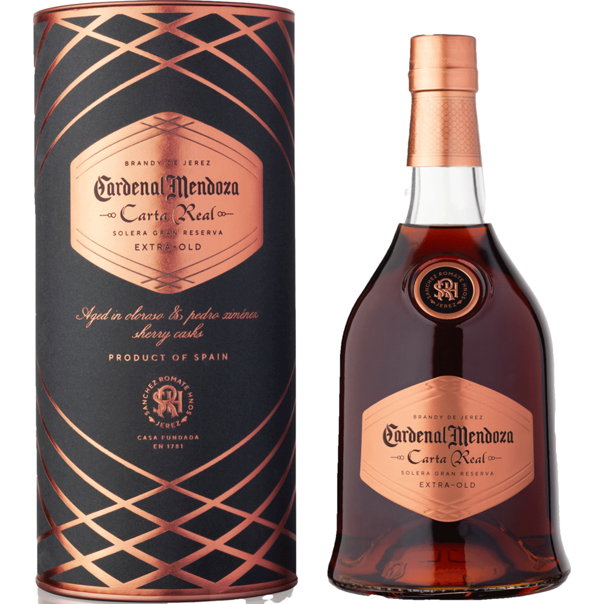 Cardenal Mendoza Carta Real, Spanien, 0,7 L, 40% Vol., Spirituosen