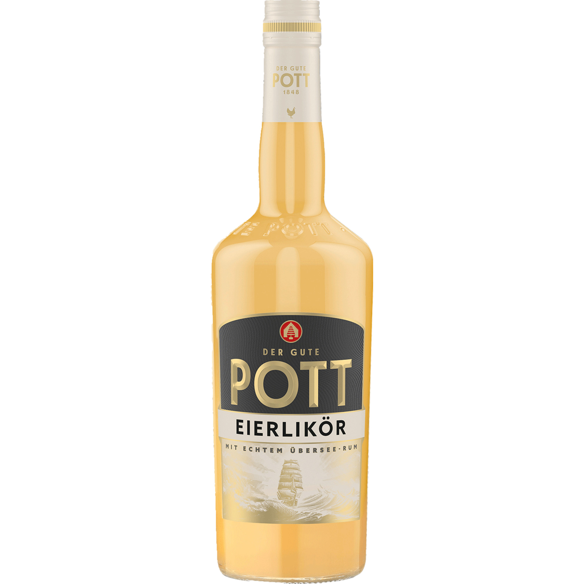 Pott Eierlikör, 0,7 L, 16% Vol., Spirituosen
