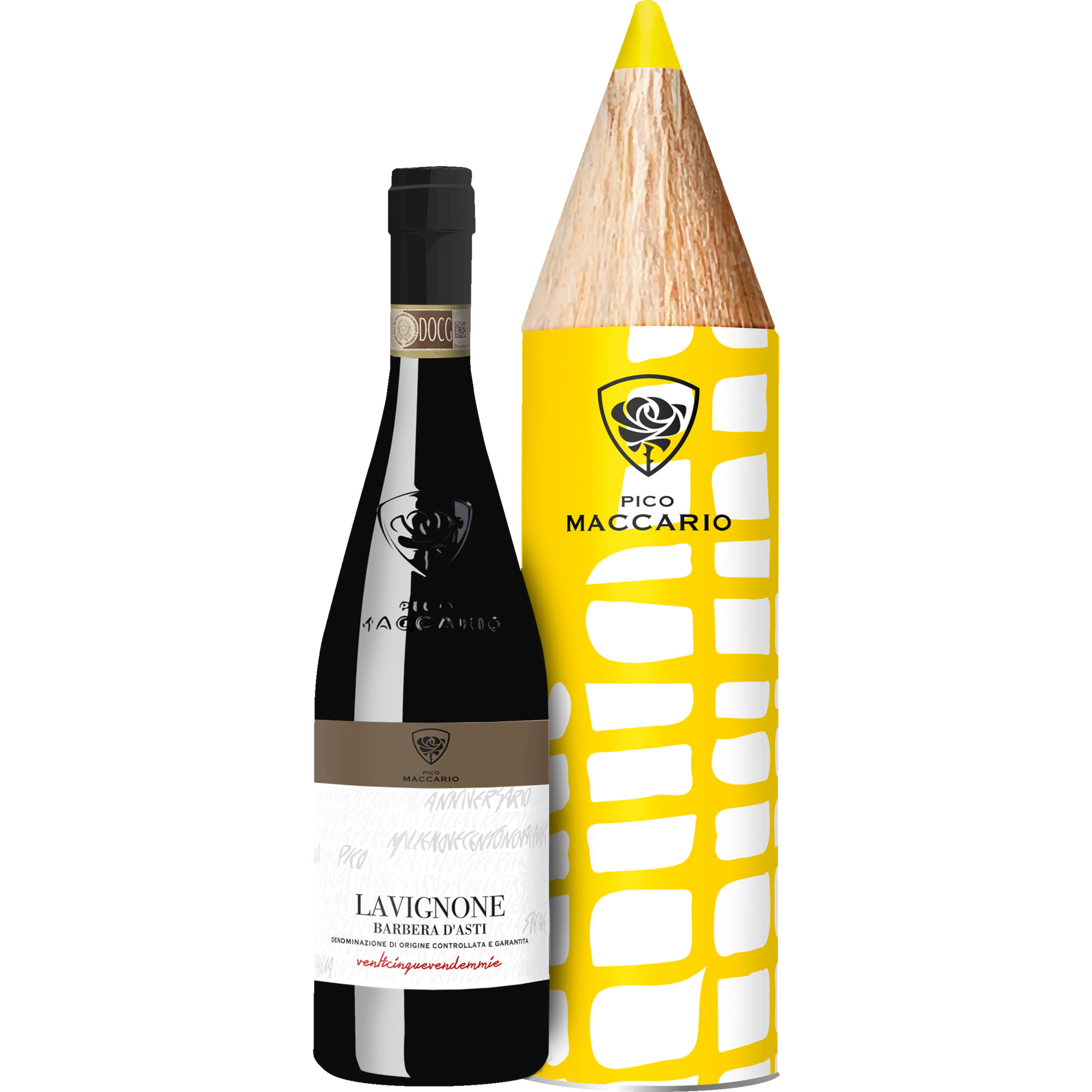 Pico Maccario Lavignone, Barbera d'Asti DOCG, Geschenkverpackung, Piemont, 2023, Rotwein