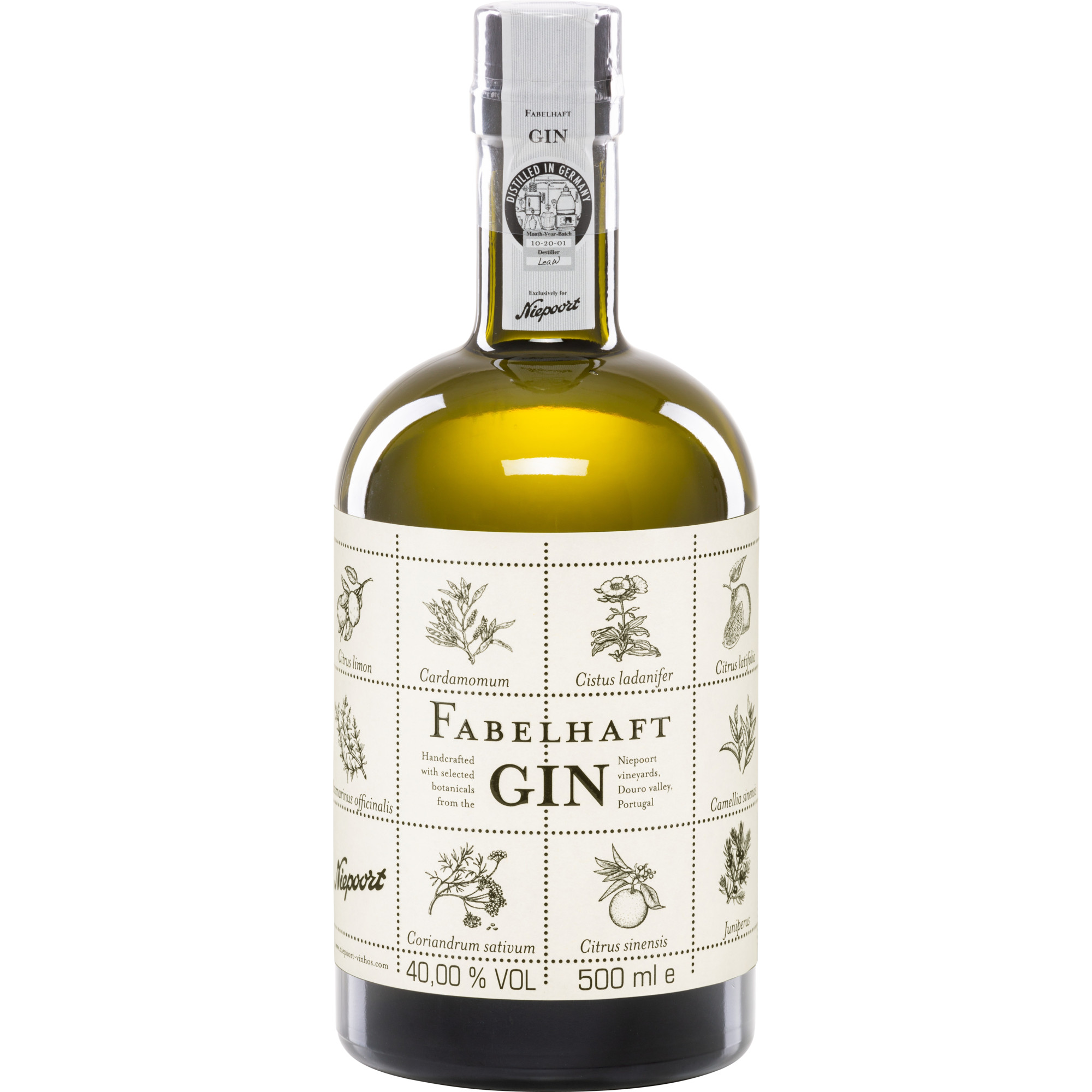 Fabelhaft Gin, Altes Land, 0,5 L, 40% Vol., Spirituosen