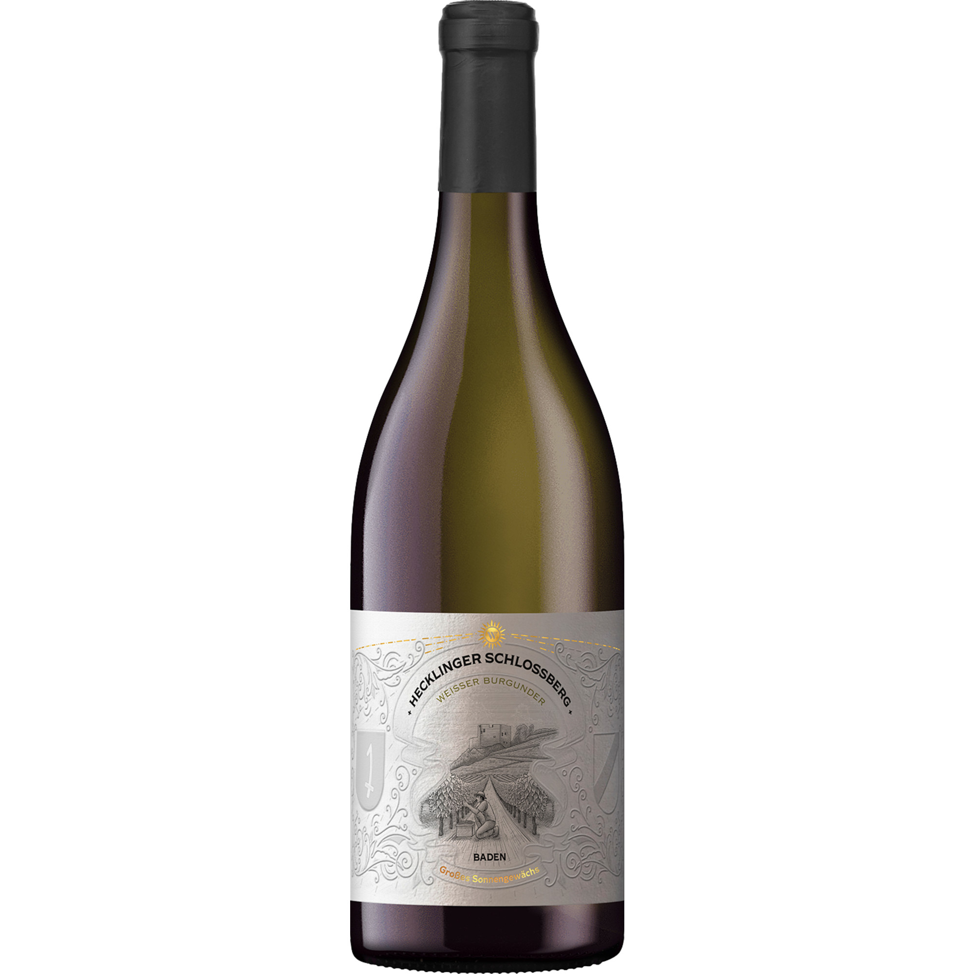 Hecklinger Schloßberg Weißer Burgunder, Trocken, Baden, Baden, 2024, Weißwein