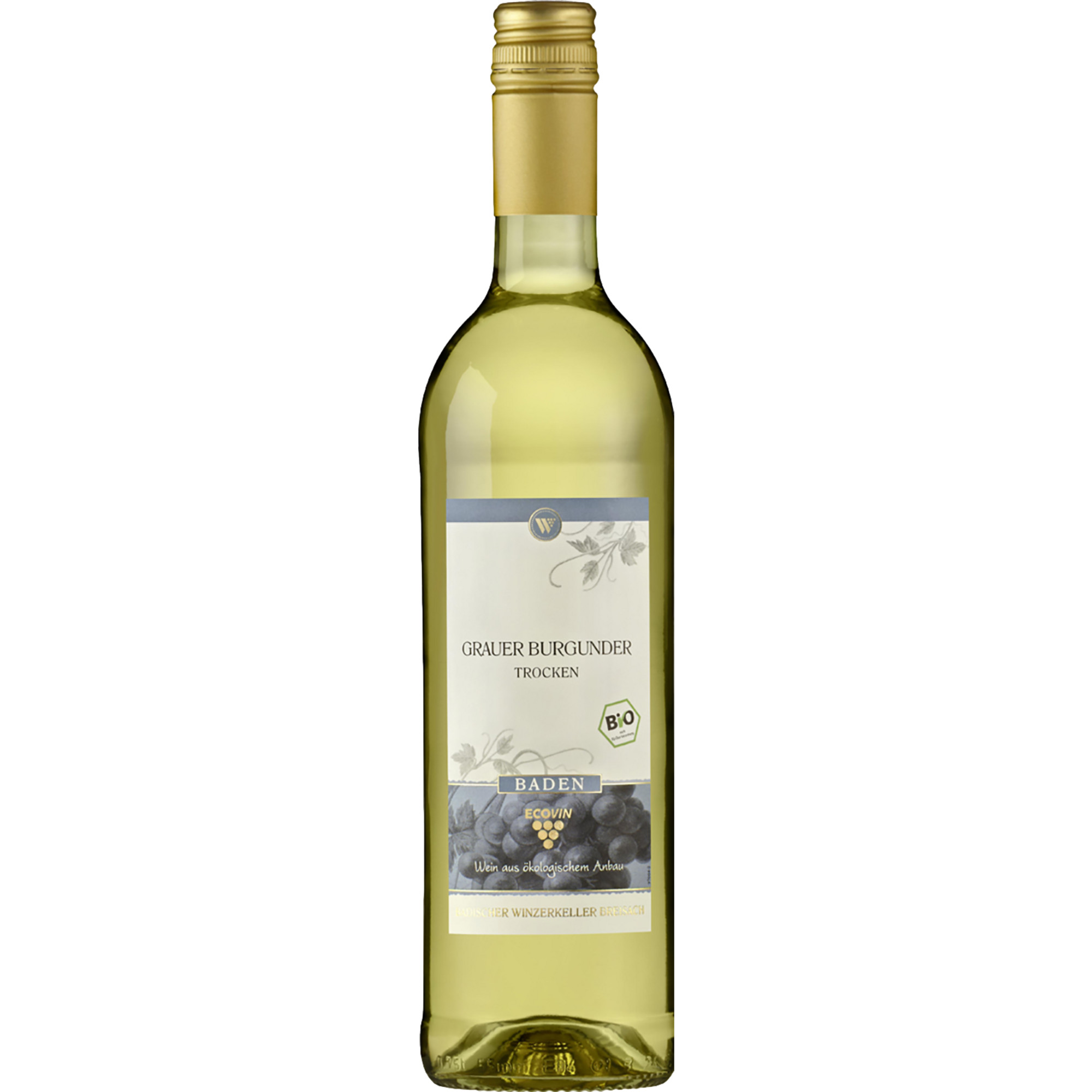 Eco Vin Grauer Burgunder, Trocken, Baden, Baden, 2024, Weißwein