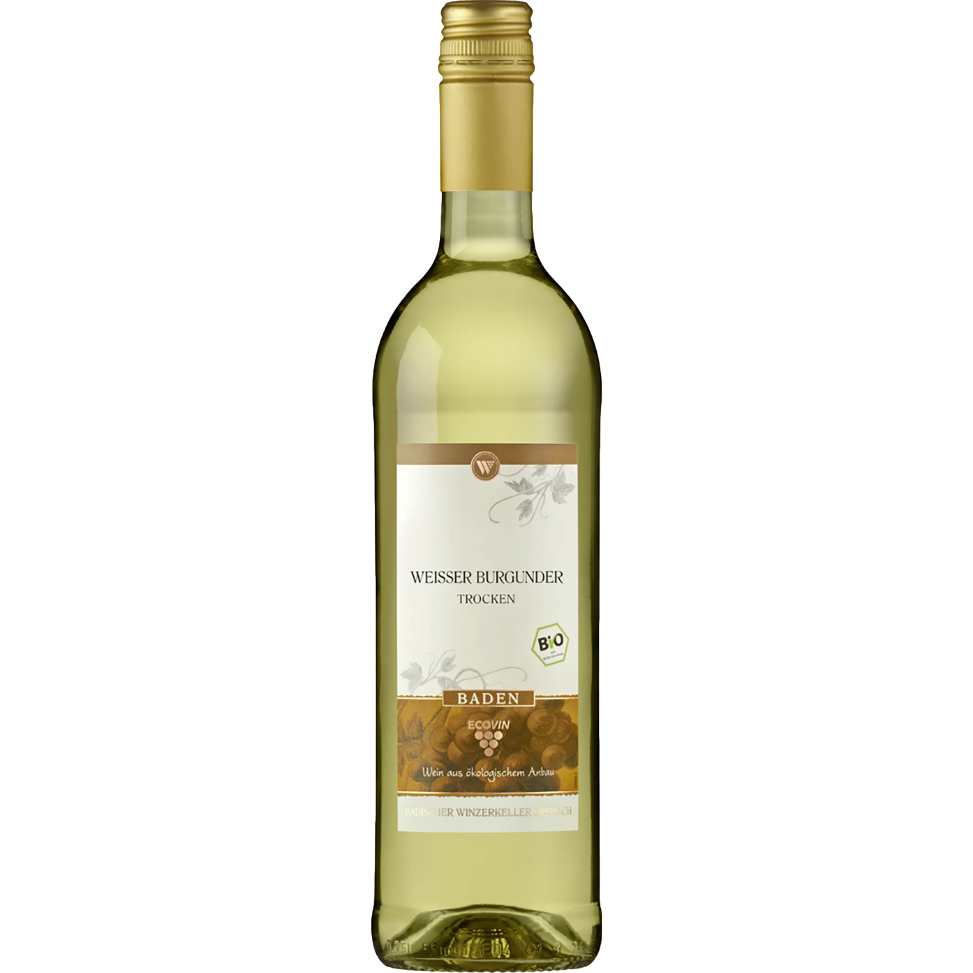 Eco Vin Weißer Burgunder, Trocken, Baden, Baden, 2023, Weißwein