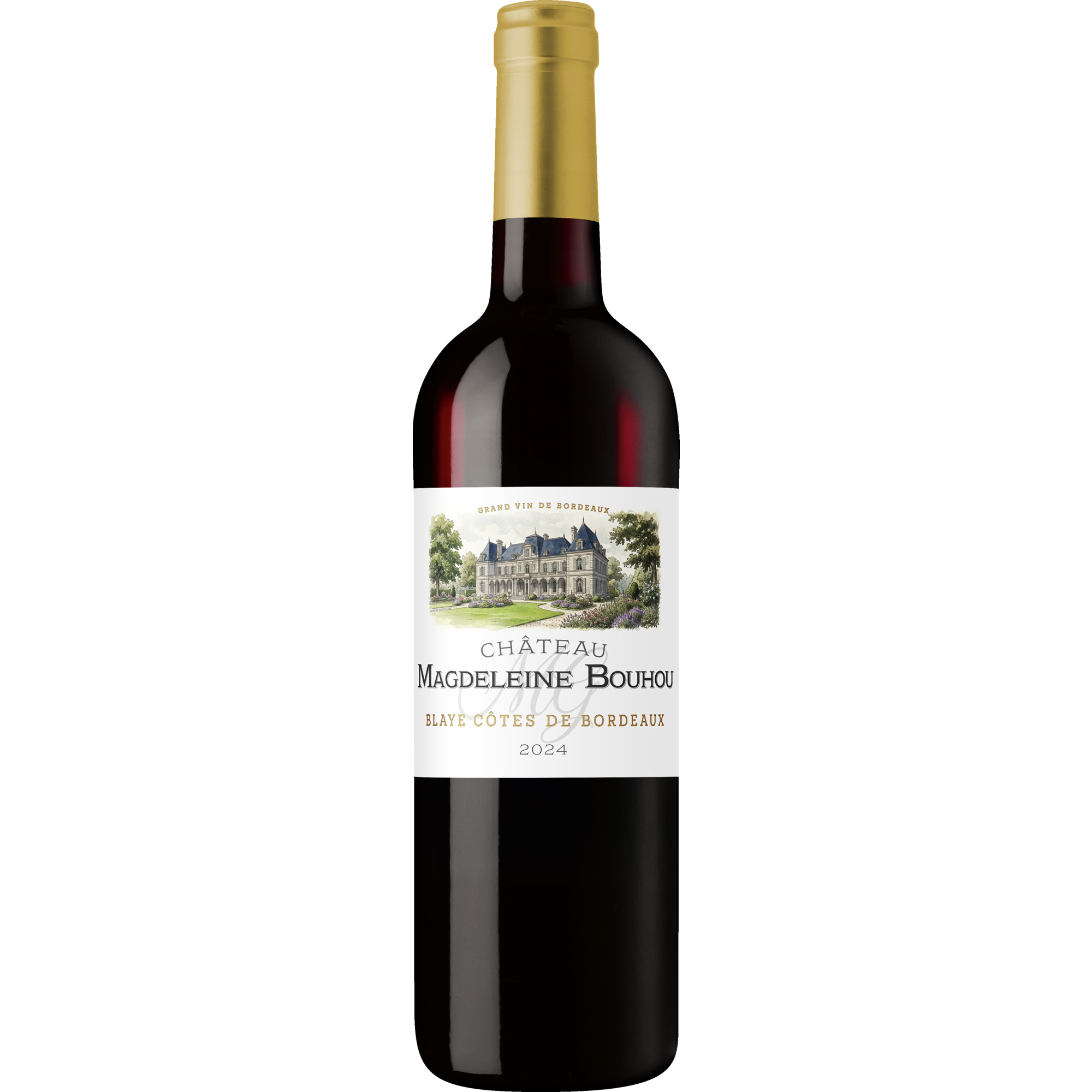 Château La Magdeleine Bouhou, Blaye Côtes de Bordeaux AOP, Bordeaux, 2024, Rotwein