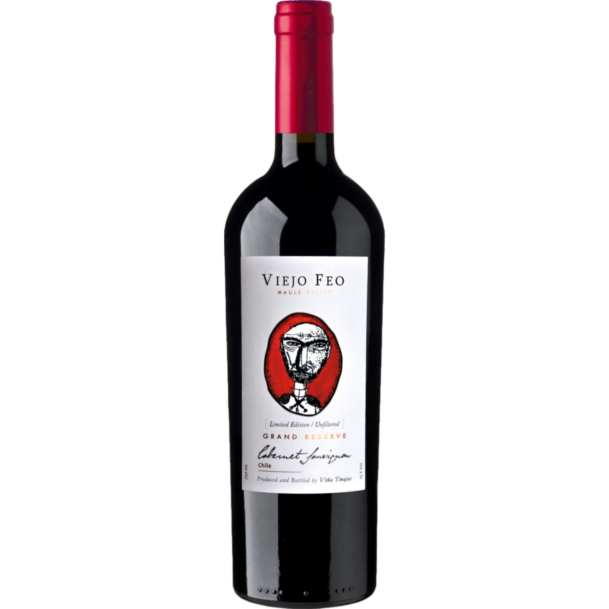 Viejo Feo Grand Reserve Cabernet Sauvignon, Valle de Maule, Vino de Chile, 2019, Rotwein