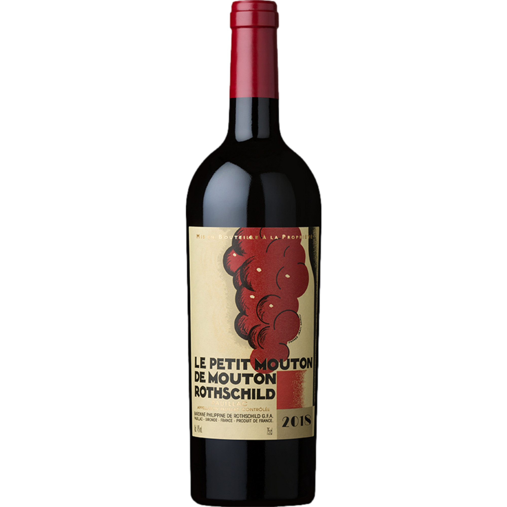 Le Petit Mouton de Mouton-Rothschild, Pauillac AOP, Bordeaux, 2018, Rotwein