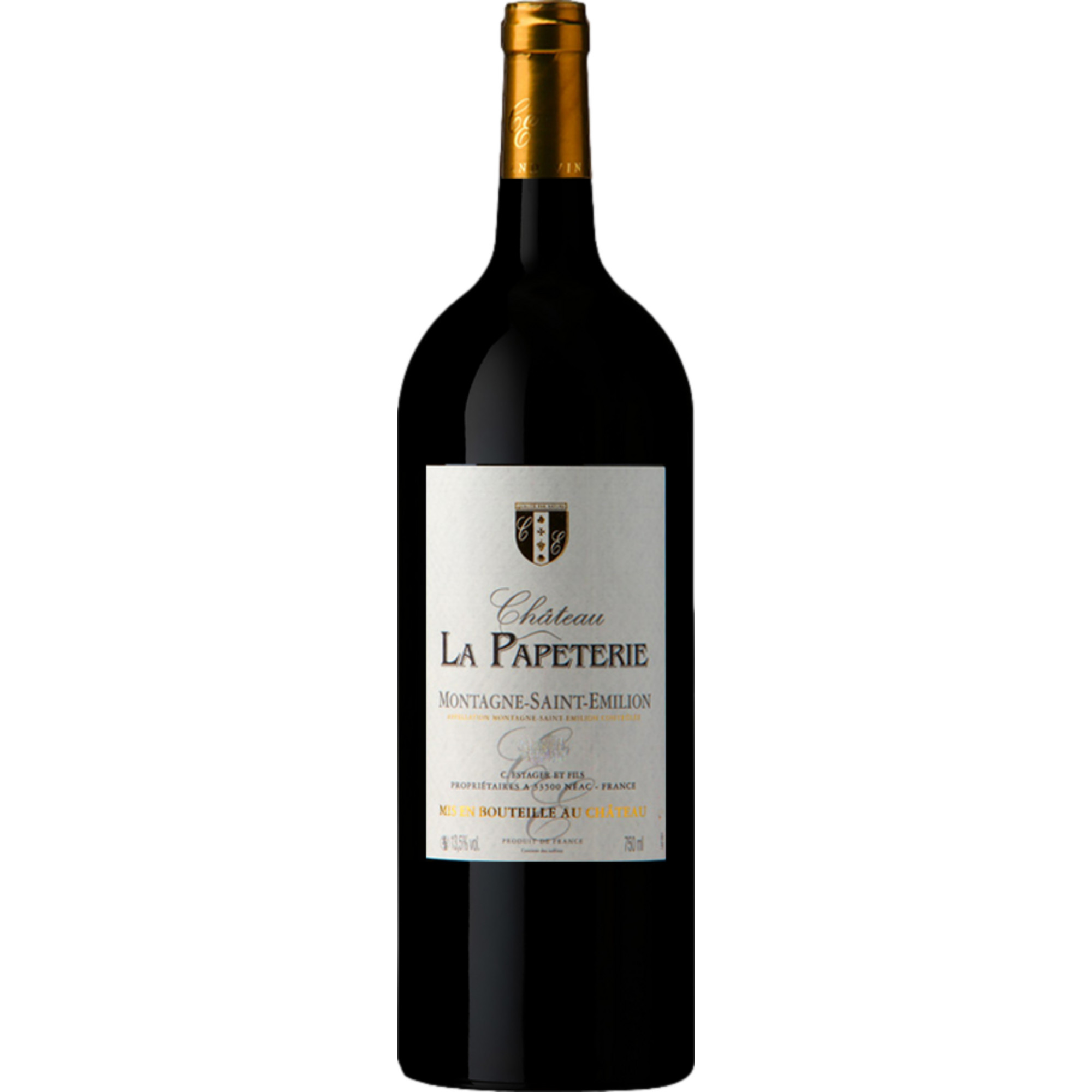 Château La Papèterie, Montagne Saint-Emilion AOP, Magnum, Bordeaux, 2018, Rotwein