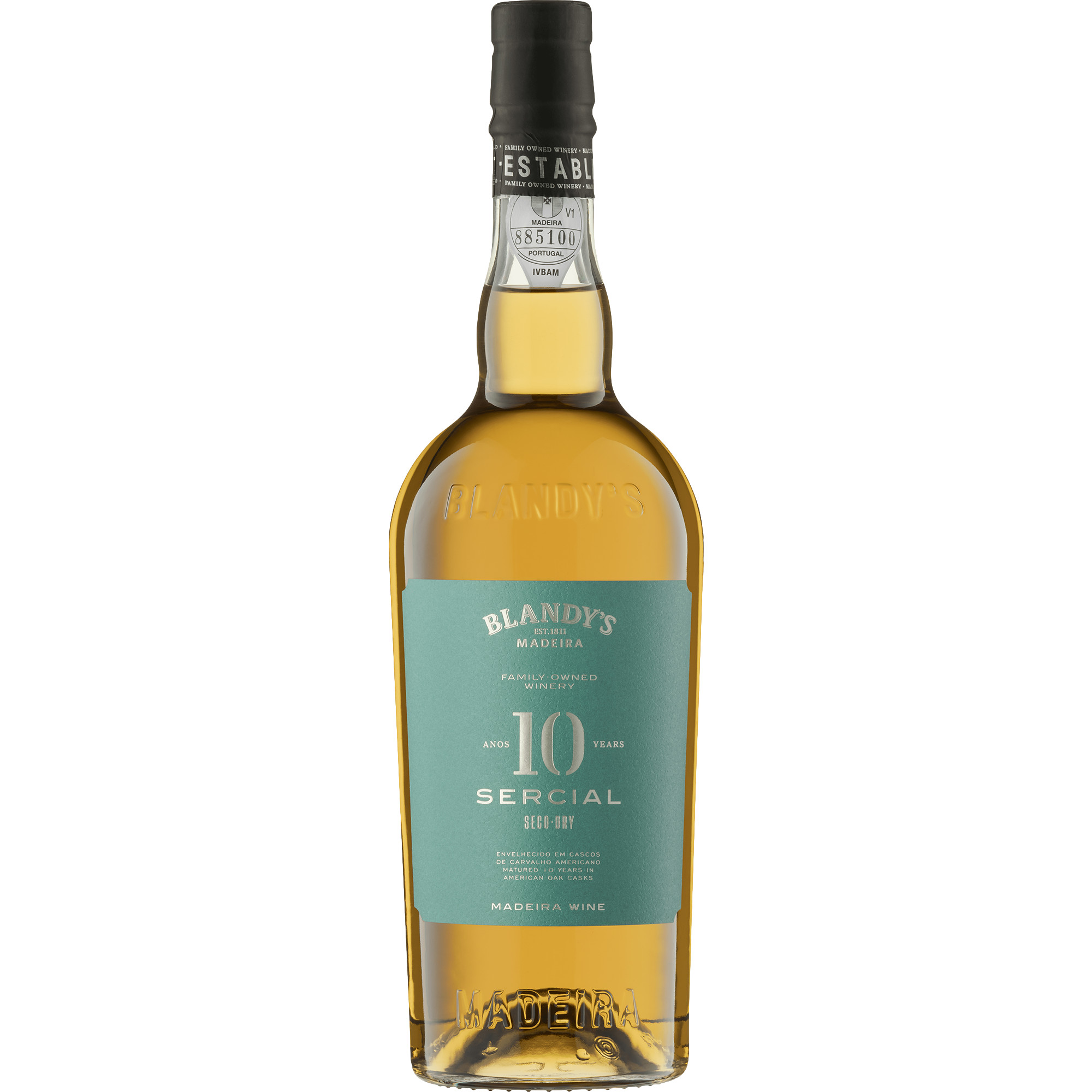 Image of Blandy's 10 Years Old Sercial Dry, Madeira DOC, 19 % Vol., 0,75 L, Madeira, Likörwein