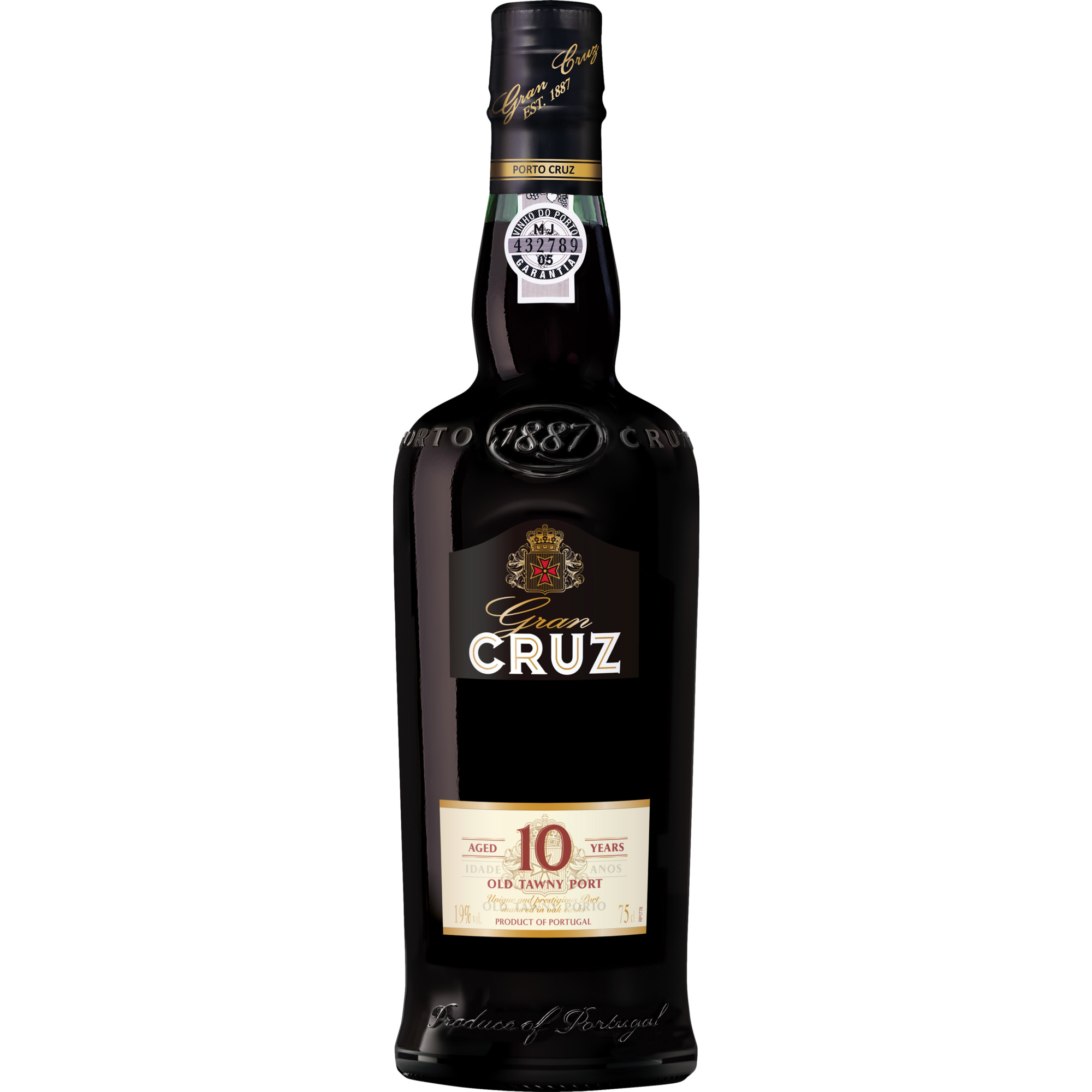 Cruz 10 Year Old Port, Vinho do Porto DOC, 0,75 L, 19 % Vol., Douro, Spirituosen