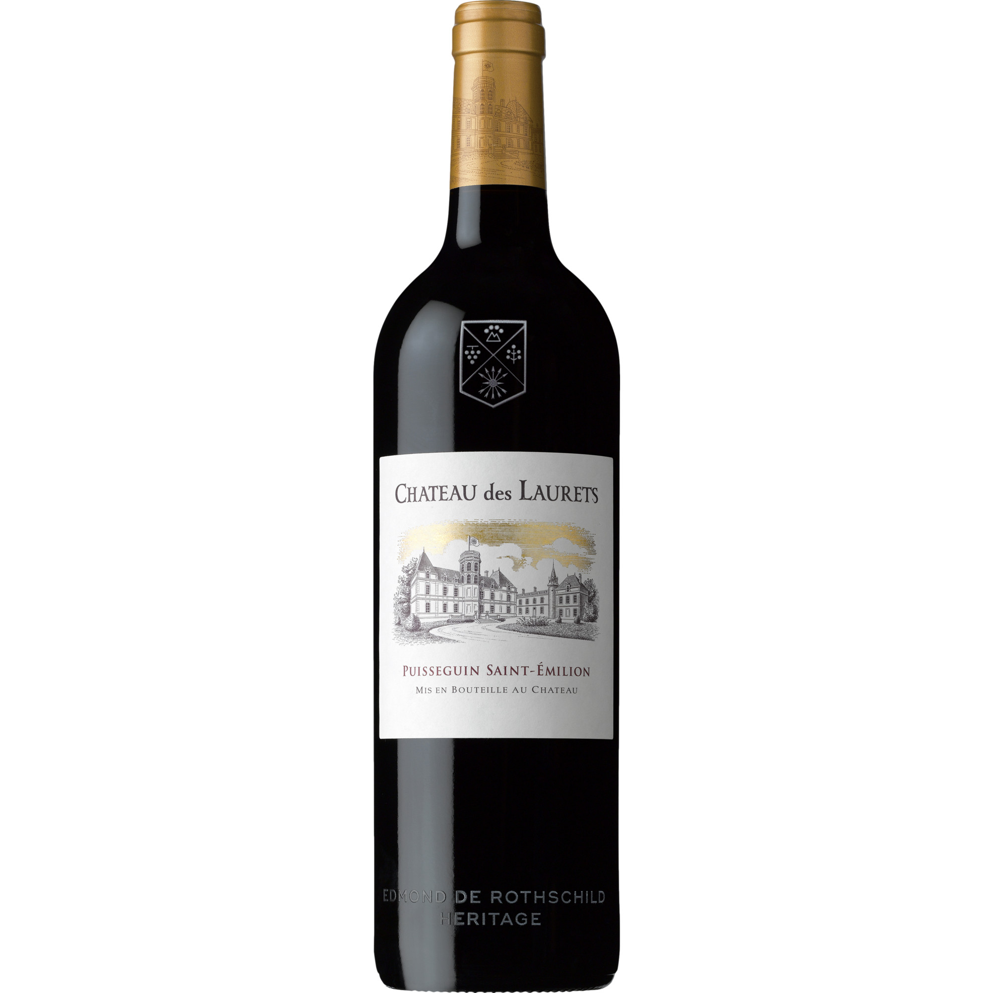 Image of Château des Laurets, Puisseguin Saint-Emilion AOP, Bordeaux, 2019, Rotwein