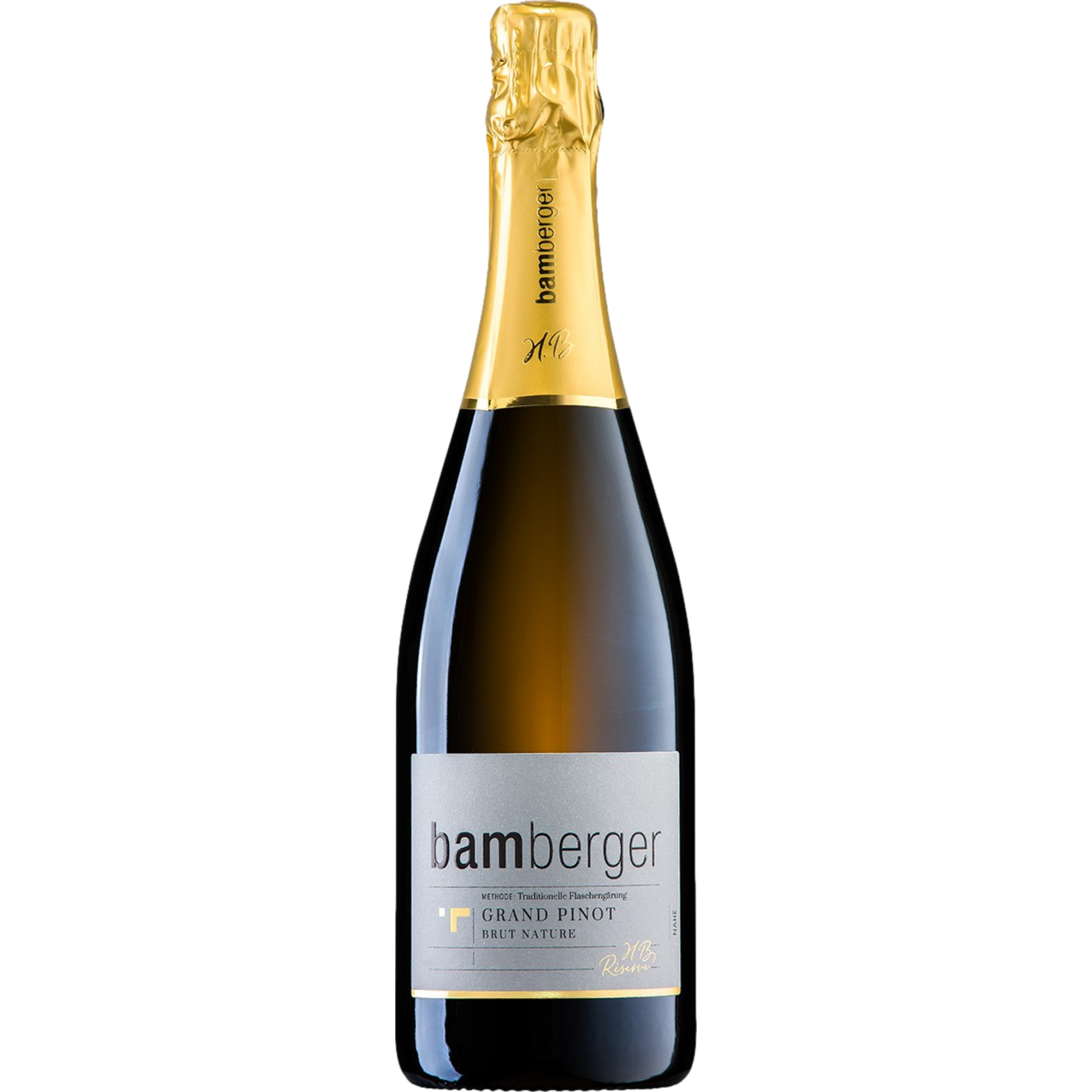 Image of Bamberger Grand Pinot Grand Réserve Sekt, Brut Nature, Nahe, Nahe, 2017, Schaumwein