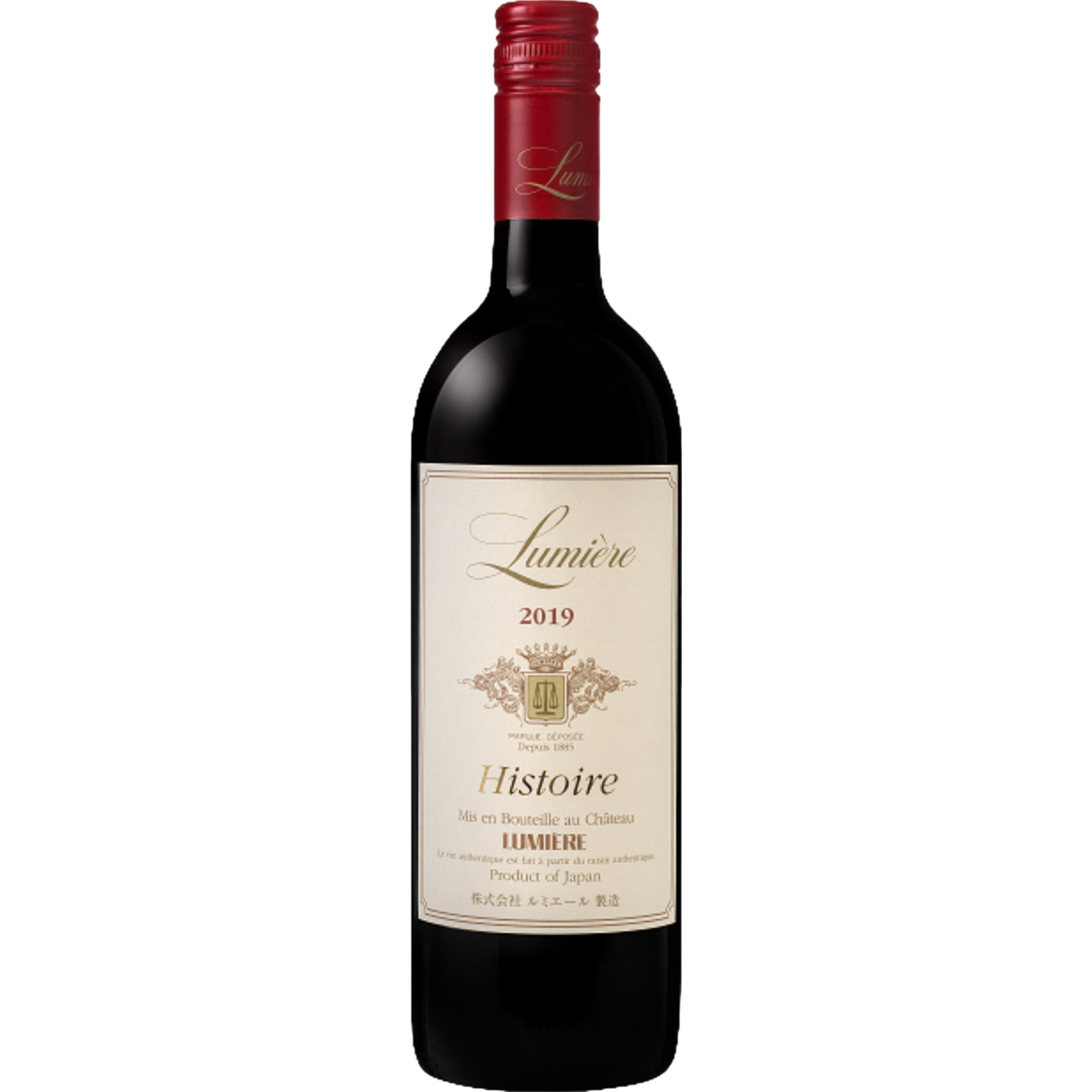 Château Lumière Histoire Red, Yamanashi, Yamanashi, 2019, Rotwein