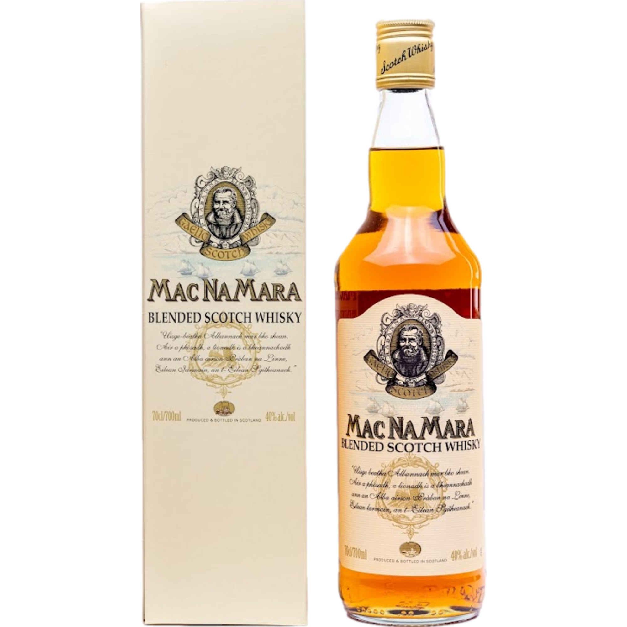 MacNaMara Blended Scotch Whisky, 0,7 L, 40% Vol., Schottland, Spirituosen