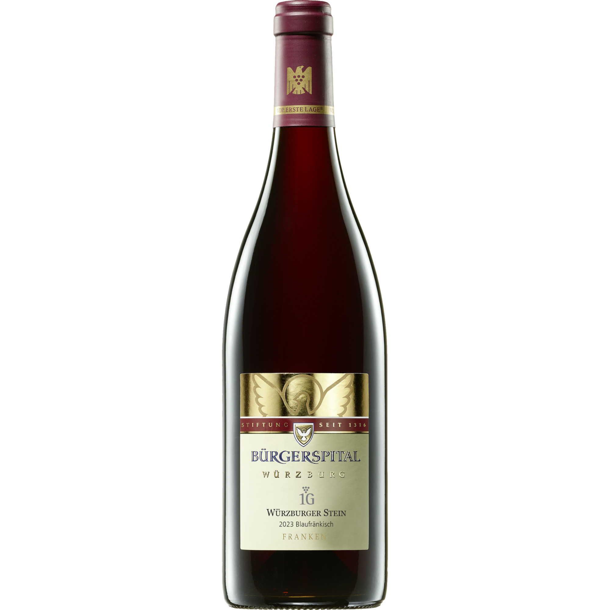 Würzburger Stein Blaufränkisch Erste Lage, Trocken, Franken, Franken, 2023, Rotwein