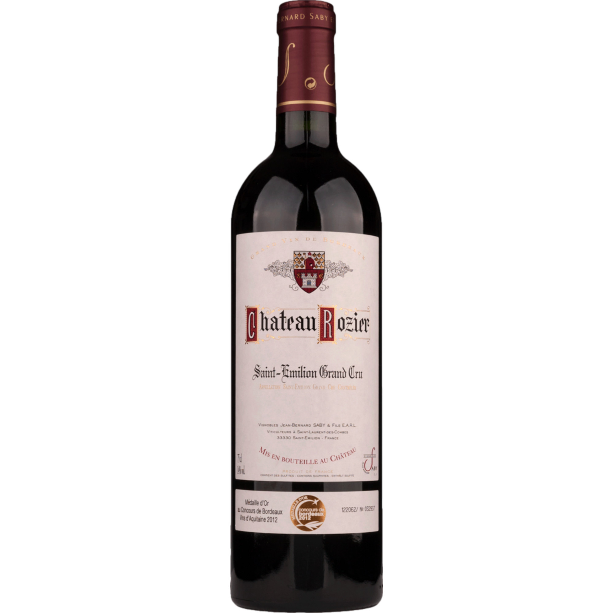 Château Rozier Saint-Émilion Grand Cru 2022
