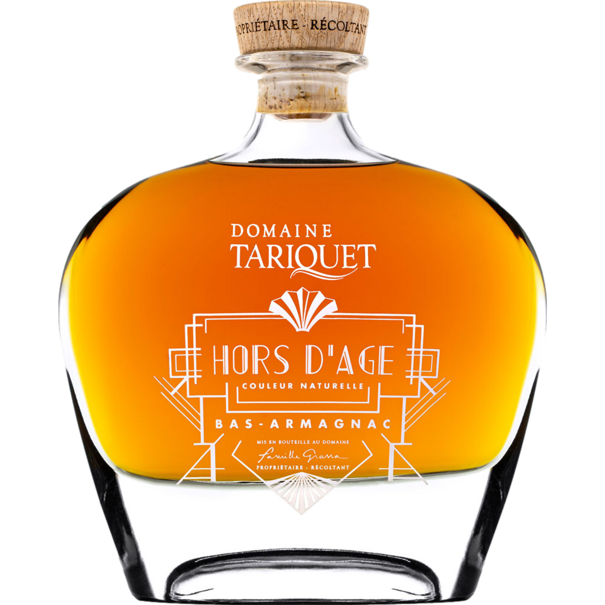 Armagnac Tariquet Carafe Hors d'Age Art Déco, Armagnac AC, 40% Vol, 0,7L, Südwestfrankreich, Spirituosen