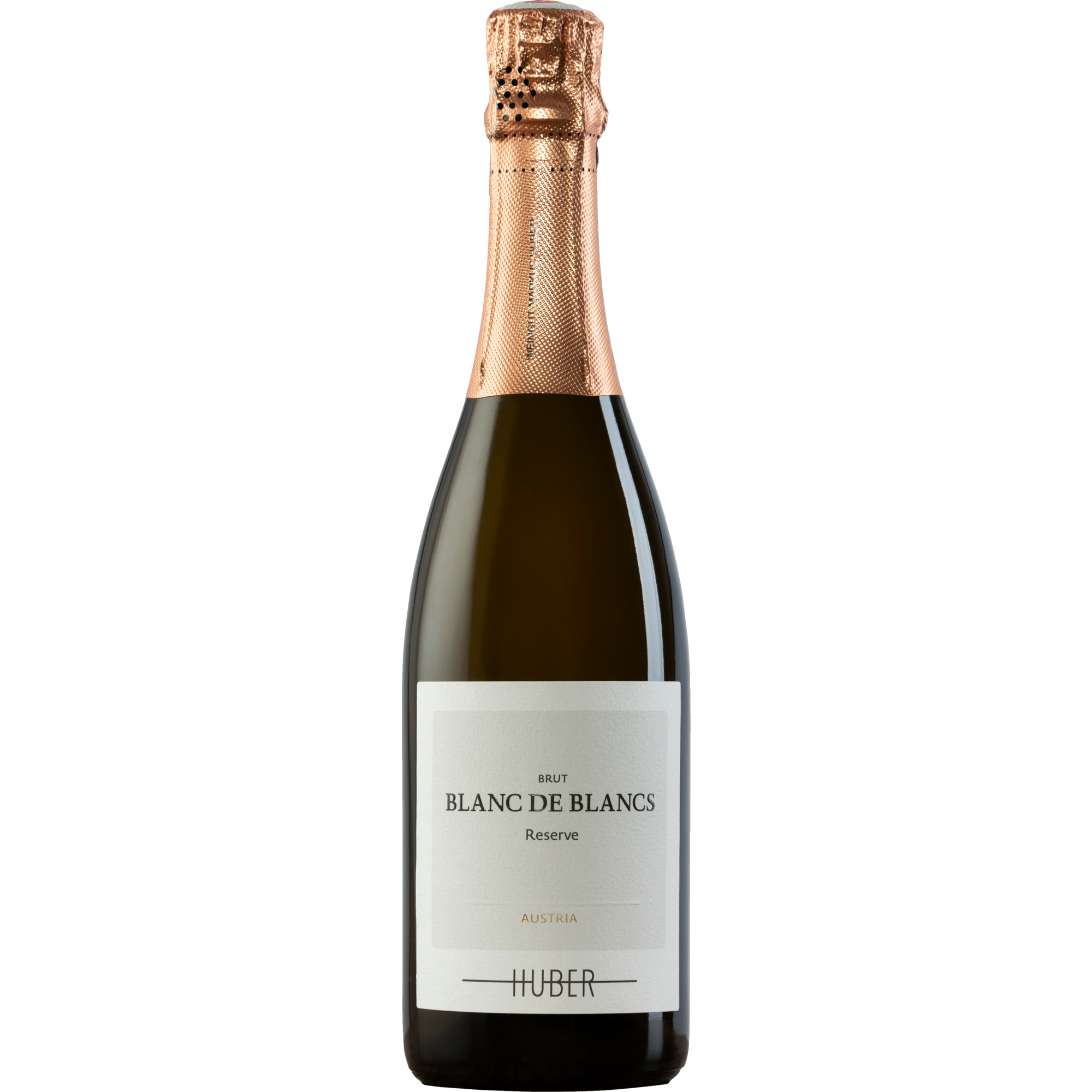 Sekt Blanc de Blancs Reserve, Brut, Niederösterreich, Niederösterreich, 2023, Schaumwein