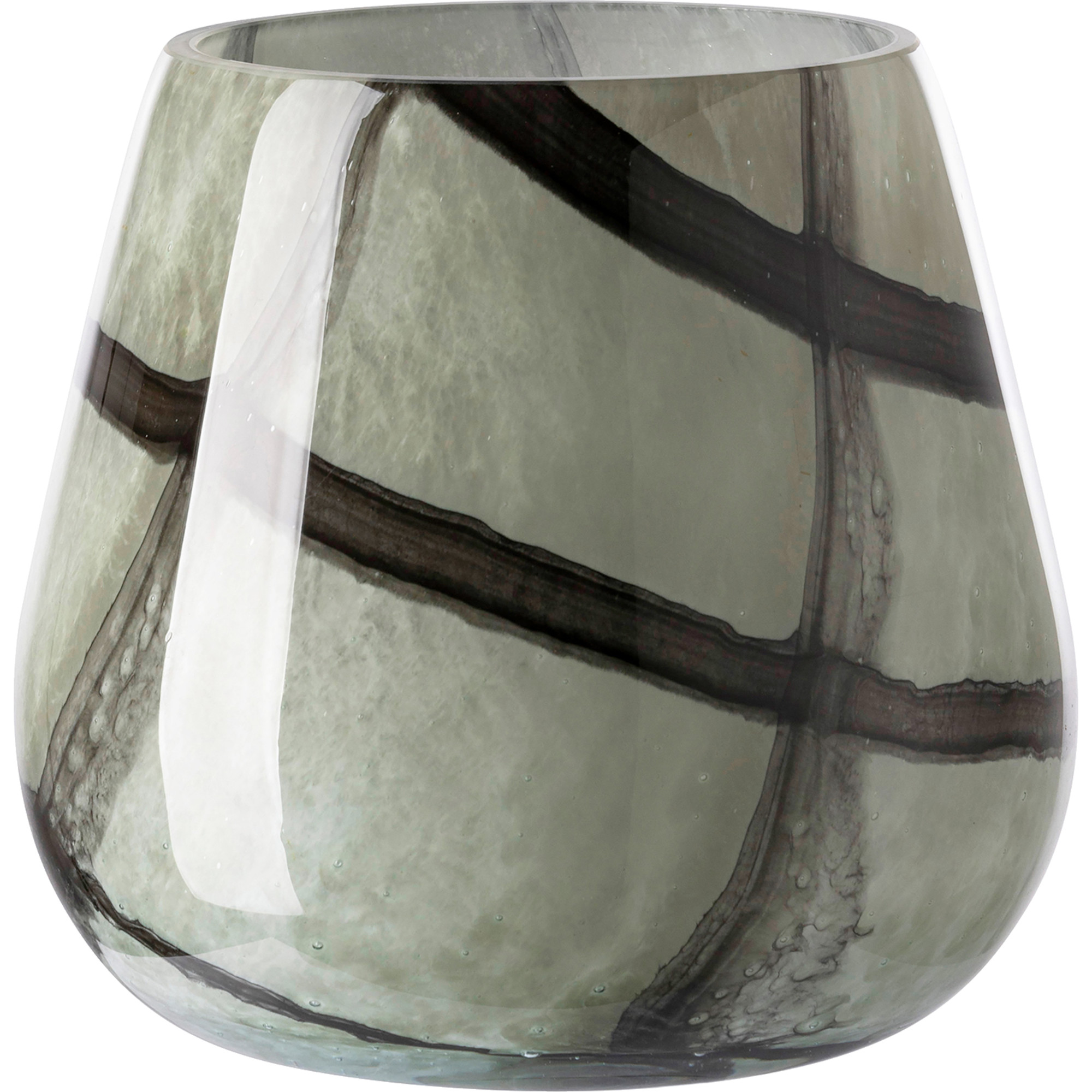 Glasvase/Windlicht Marly, Mehrfarbig, H 17 cm, B 18,5 cm, Accessoires