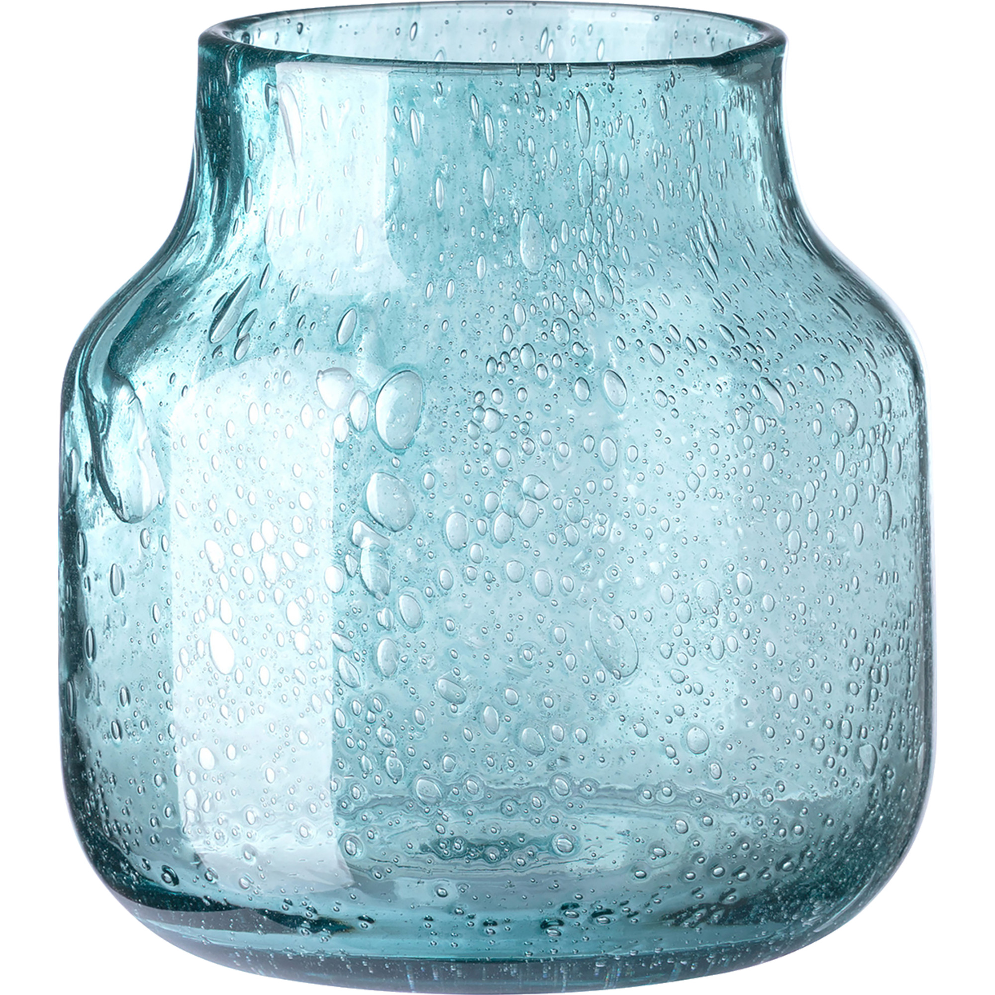 Glasvase/Windlicht Solea, Petrol, H 19 cm, B 19 cm, Accessoires