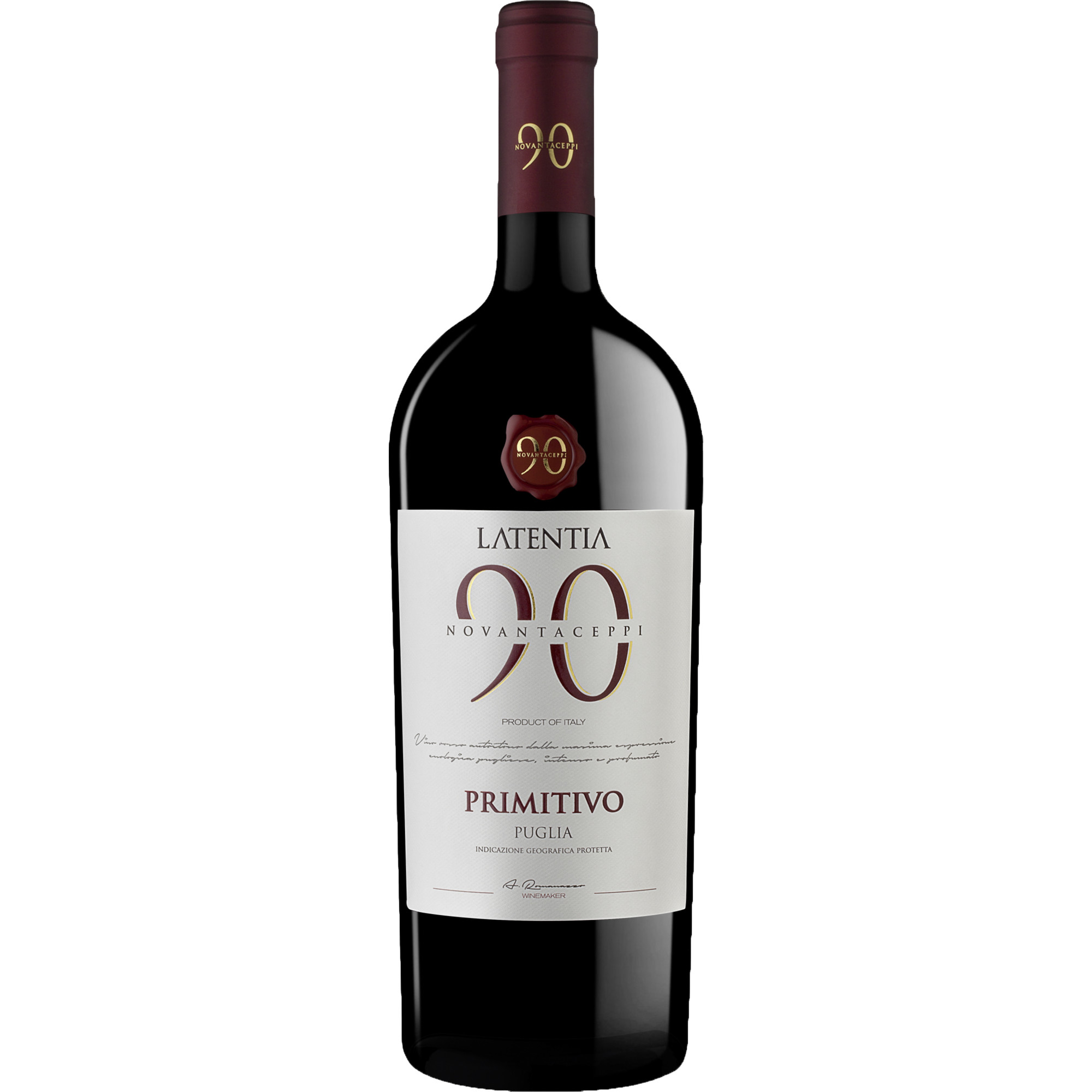 Novantaceppi Primitivo, Puglia IGT, Magnum, Apulien, 2024, Rotwein
