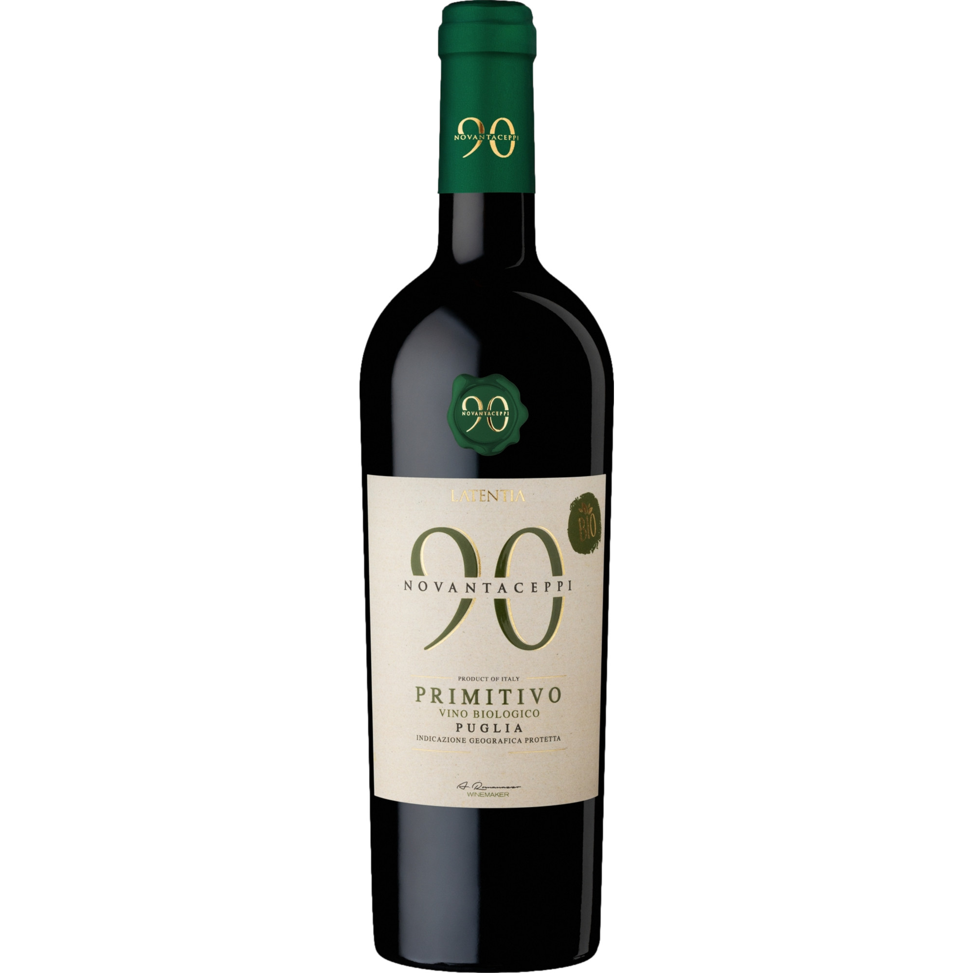 Novantaceppi Primitivo Bio, Puglia IGT, Apulien, 2025, Rotwein