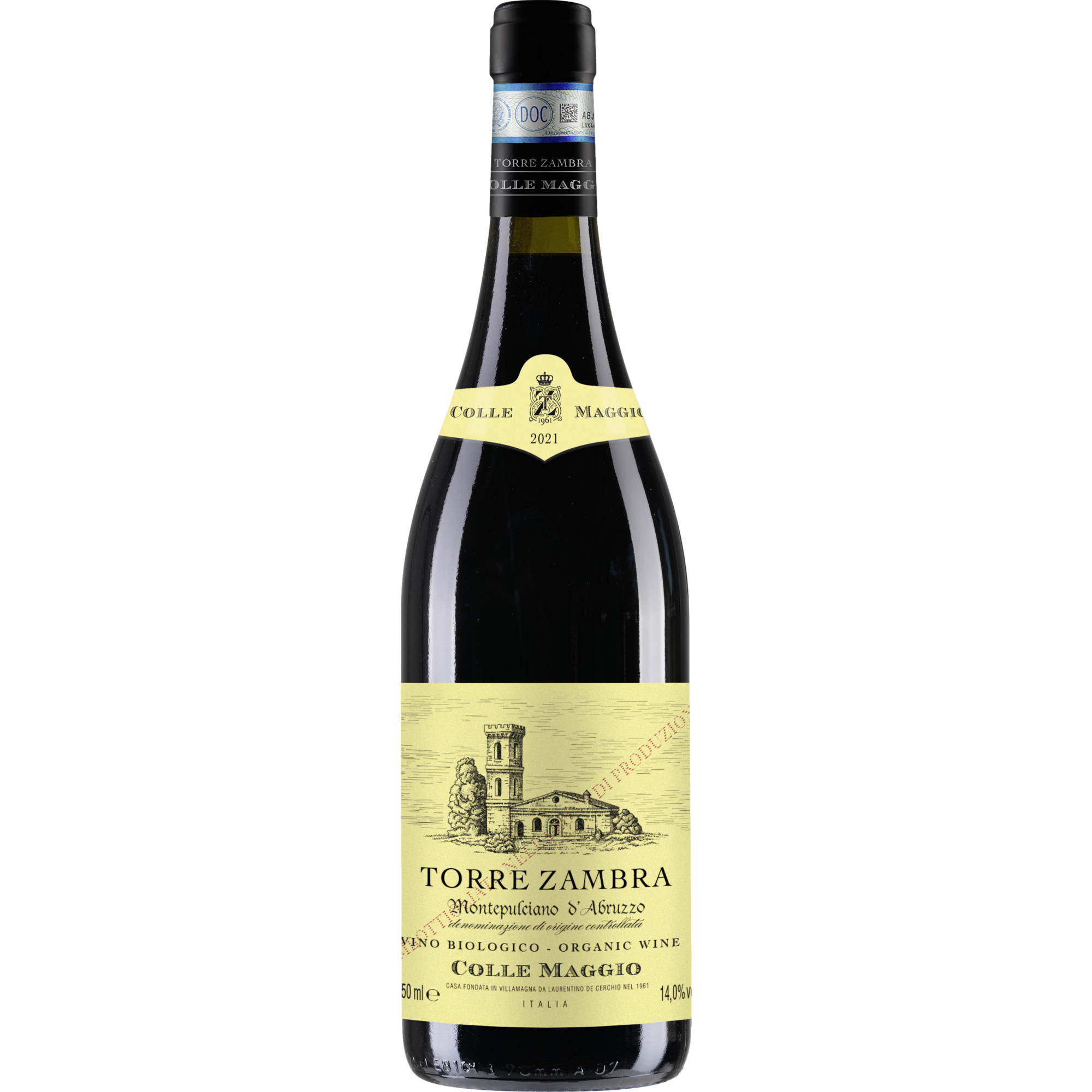 Torre Zambra Colle Maggio Montepulciano Bio, Montepulciano d'Abruzzo DOC, Abruzzen, 2024, Rotwein