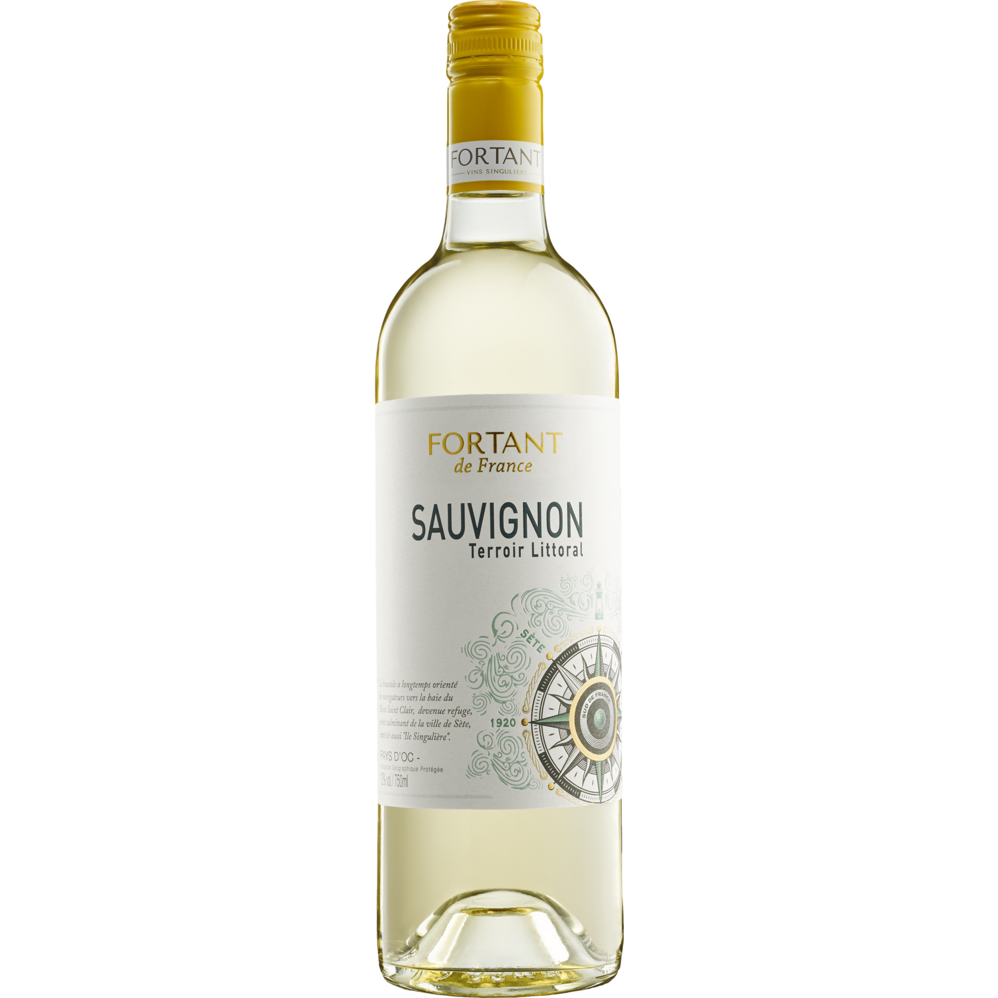 Fortant de France Littoral Sauvignon Blanc, Pays d'Oc IGP, Languedoc-Roussillon, 2024, Weißwein