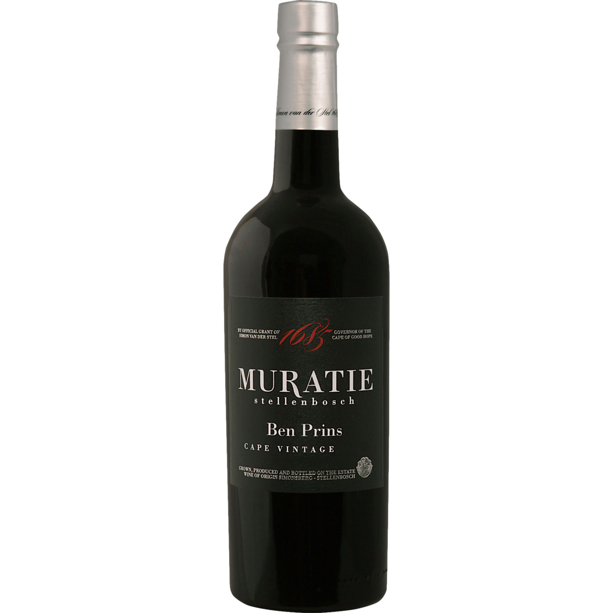 Muratie Ben Prins Cape Vintage, WO Simonsberg-Stellenbosch, Western Cape, 2023, Spirituosen