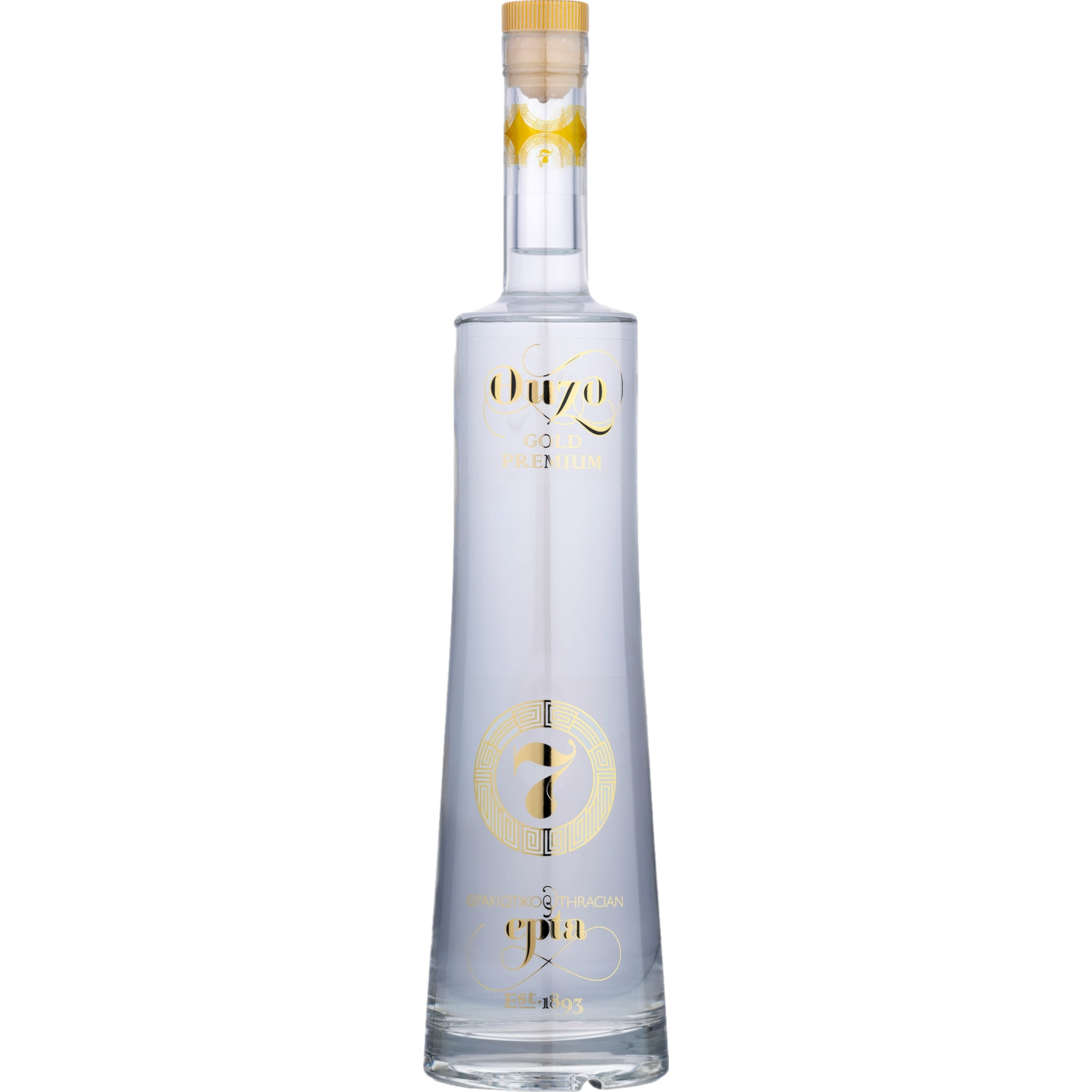 Thracian Ouzo 7 Gold, 0,7 L, 43%, Spirituosen