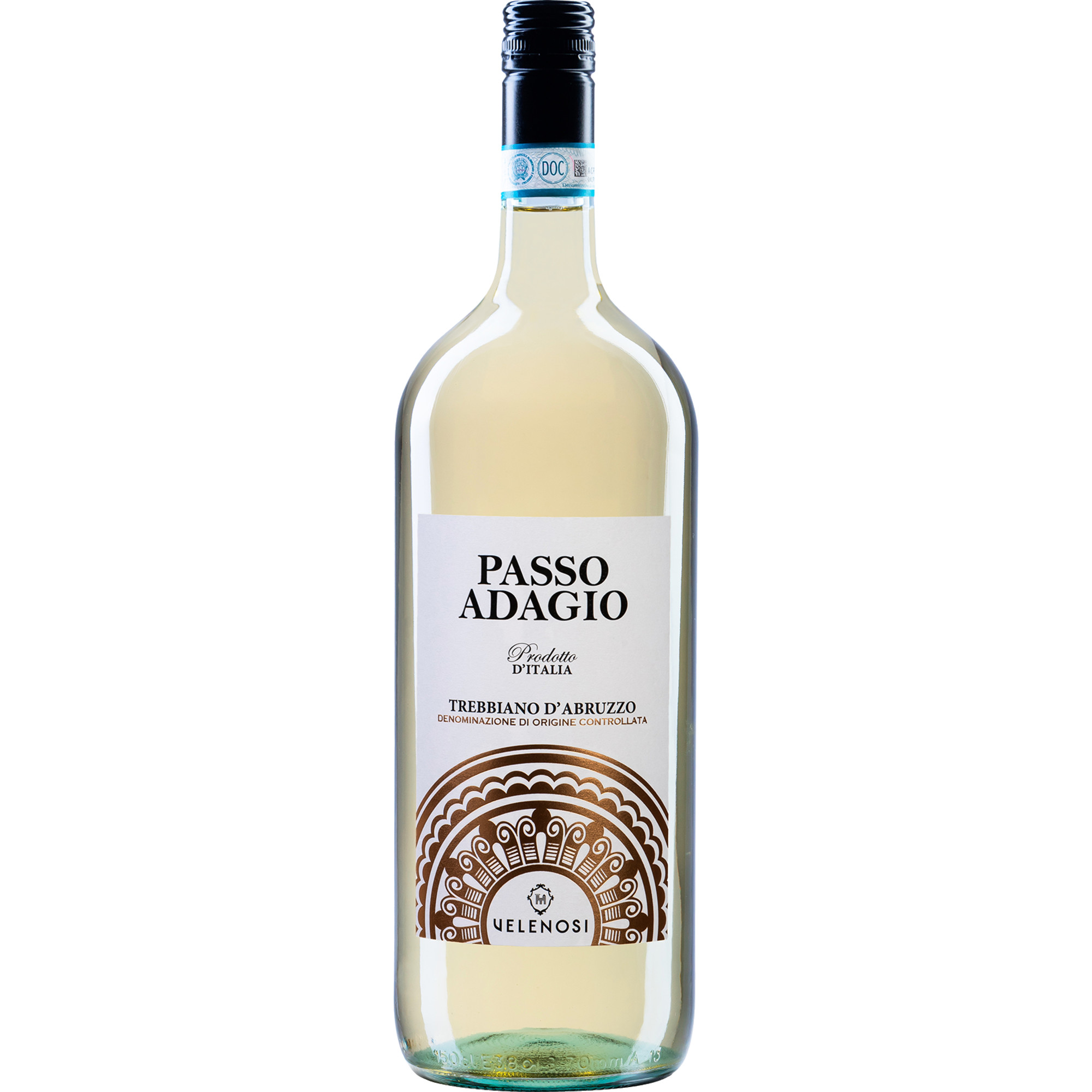 Passo Adagio Trebbiano d'Abruzzo, Trebbiano d'Abruzzo DOC, Magnum, Abruzzen, 2025, Weißwein