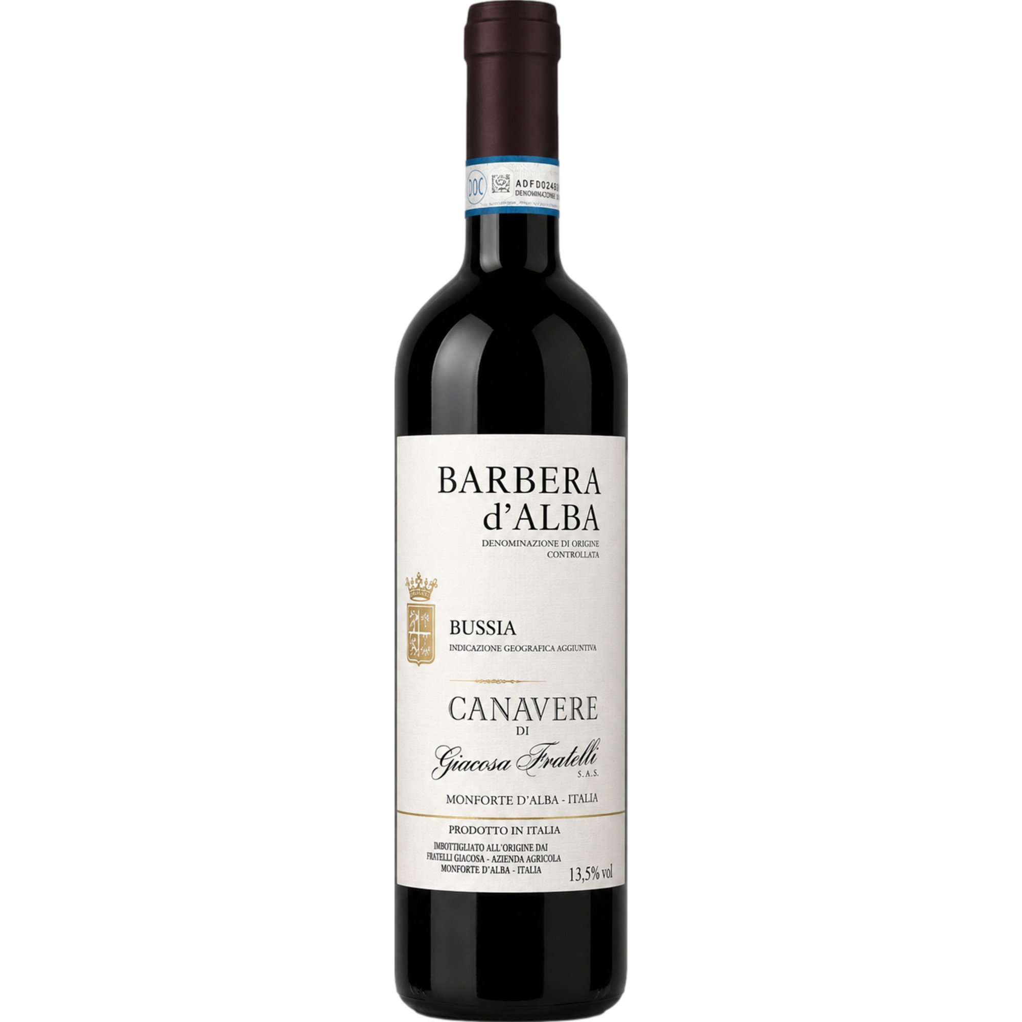 Giacosa Fratelli Barbera d'Alba Bussia, Barbera d’Alba DOC, Piemont, 2023, Rotwein