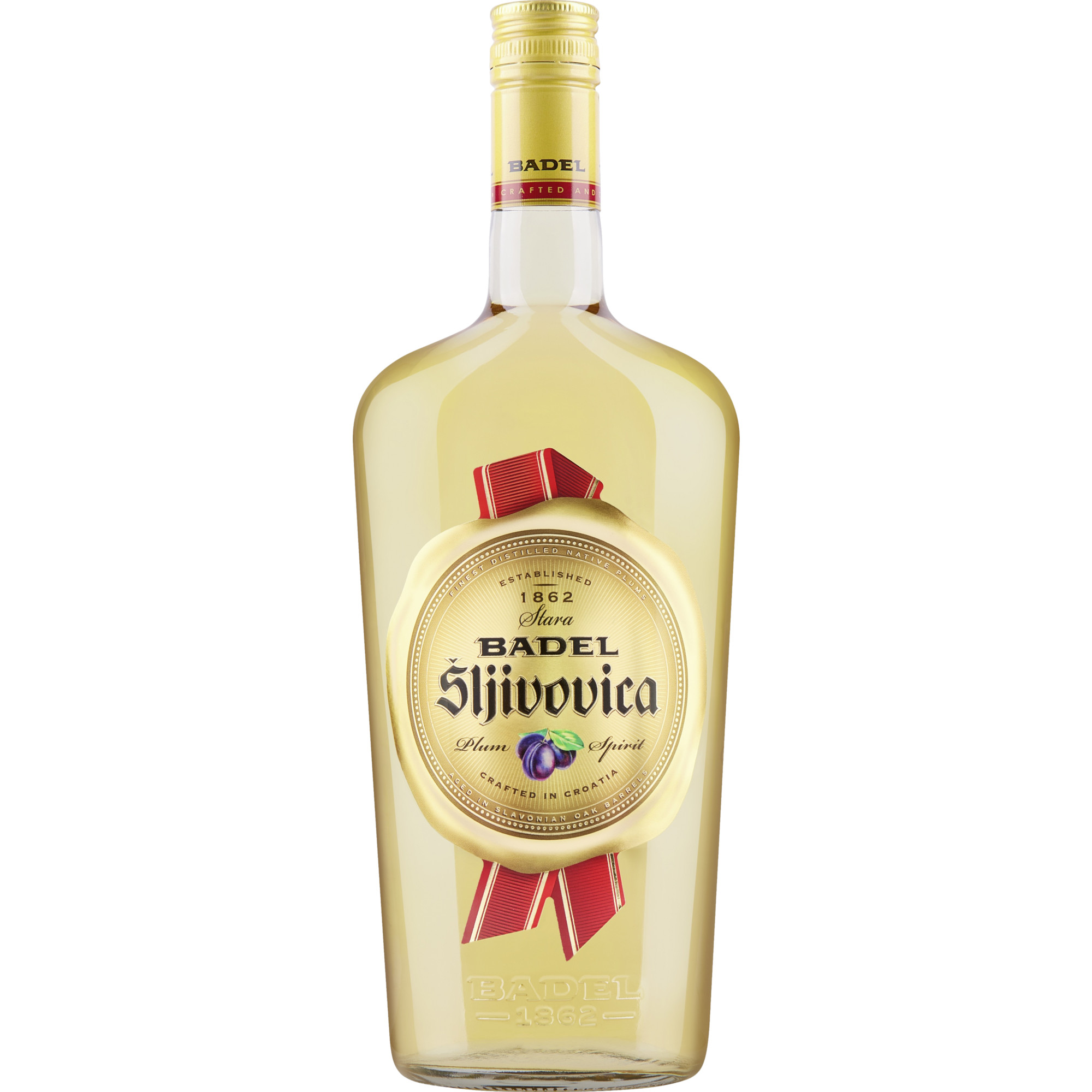 Image of Badel Sljivovica, 1,0 L, 40% Vol., Spirituosen