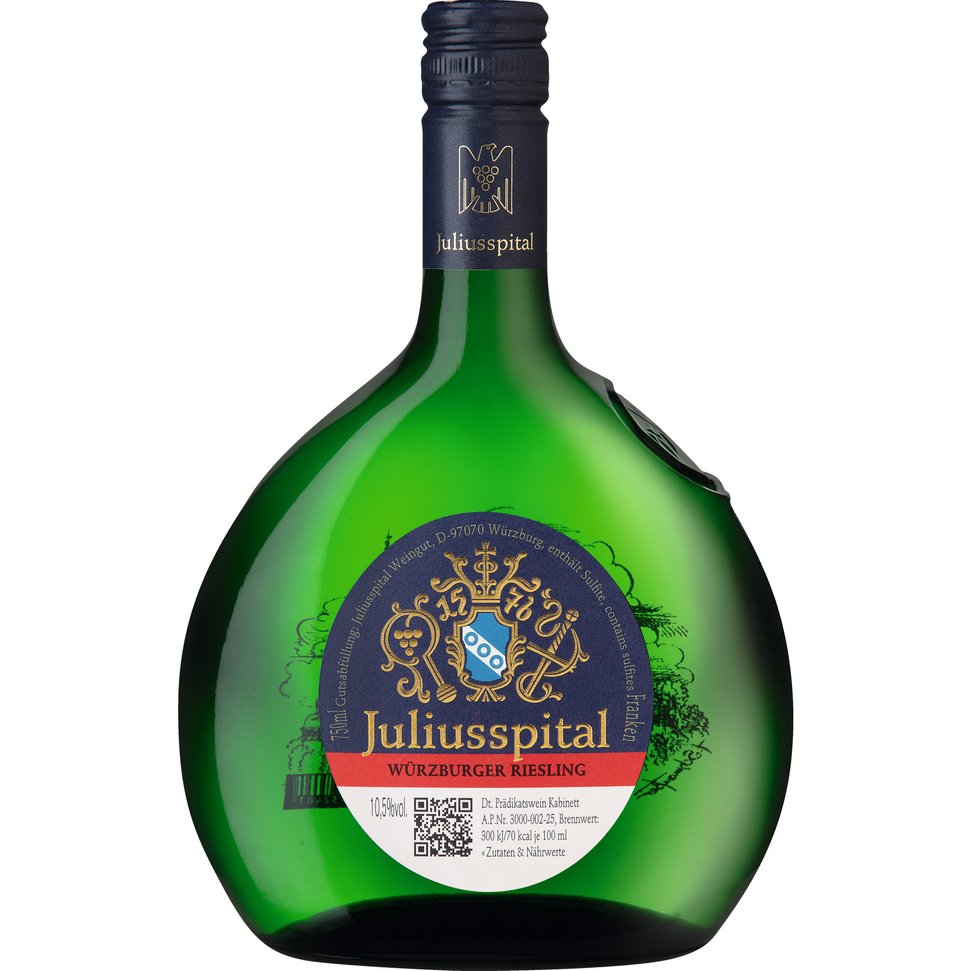 Würzburger Riesling, Feinherb, Franken, Franken, 2025, Weißwein